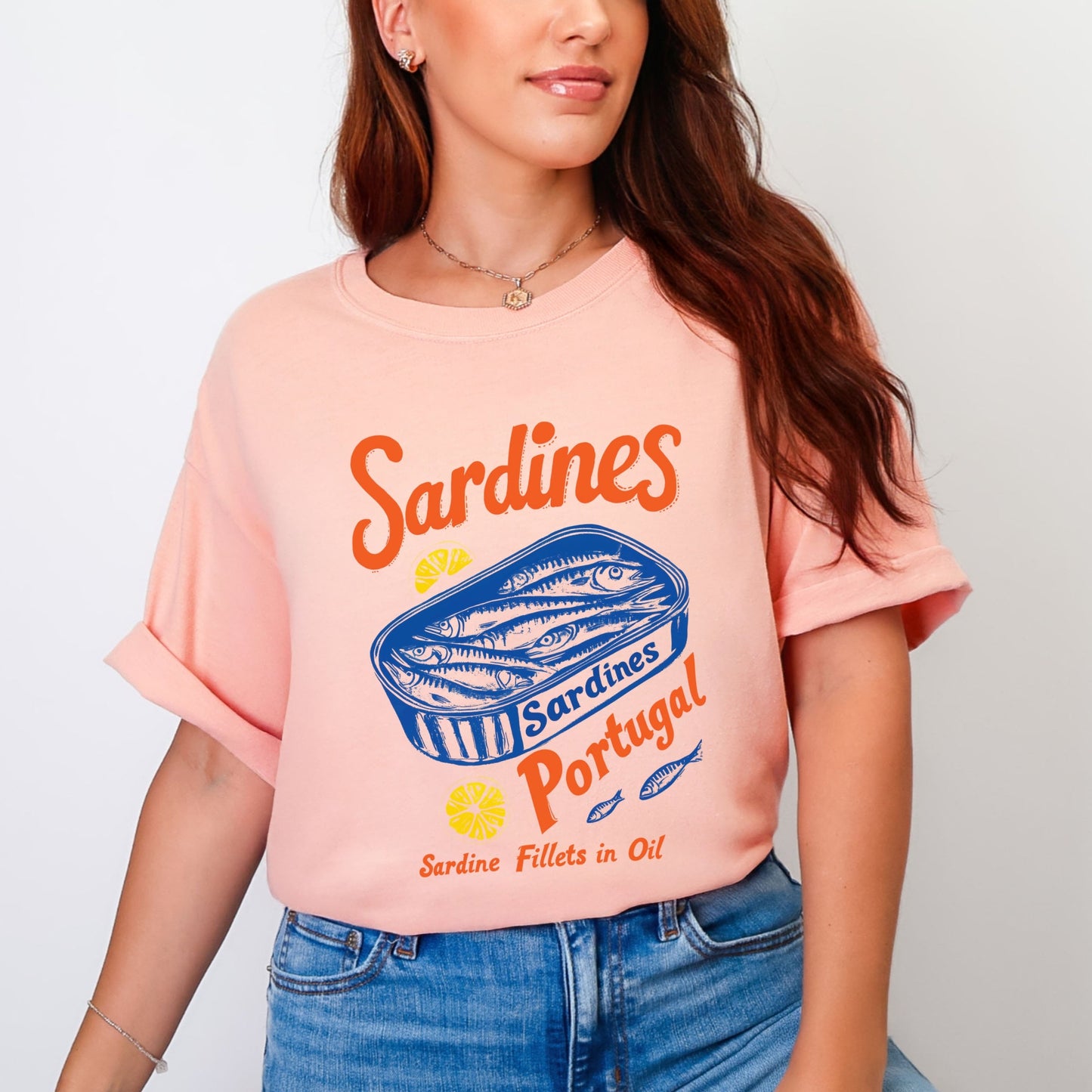 Sardines Portugal - Women's Garment Dyed Graphic T-Shirt