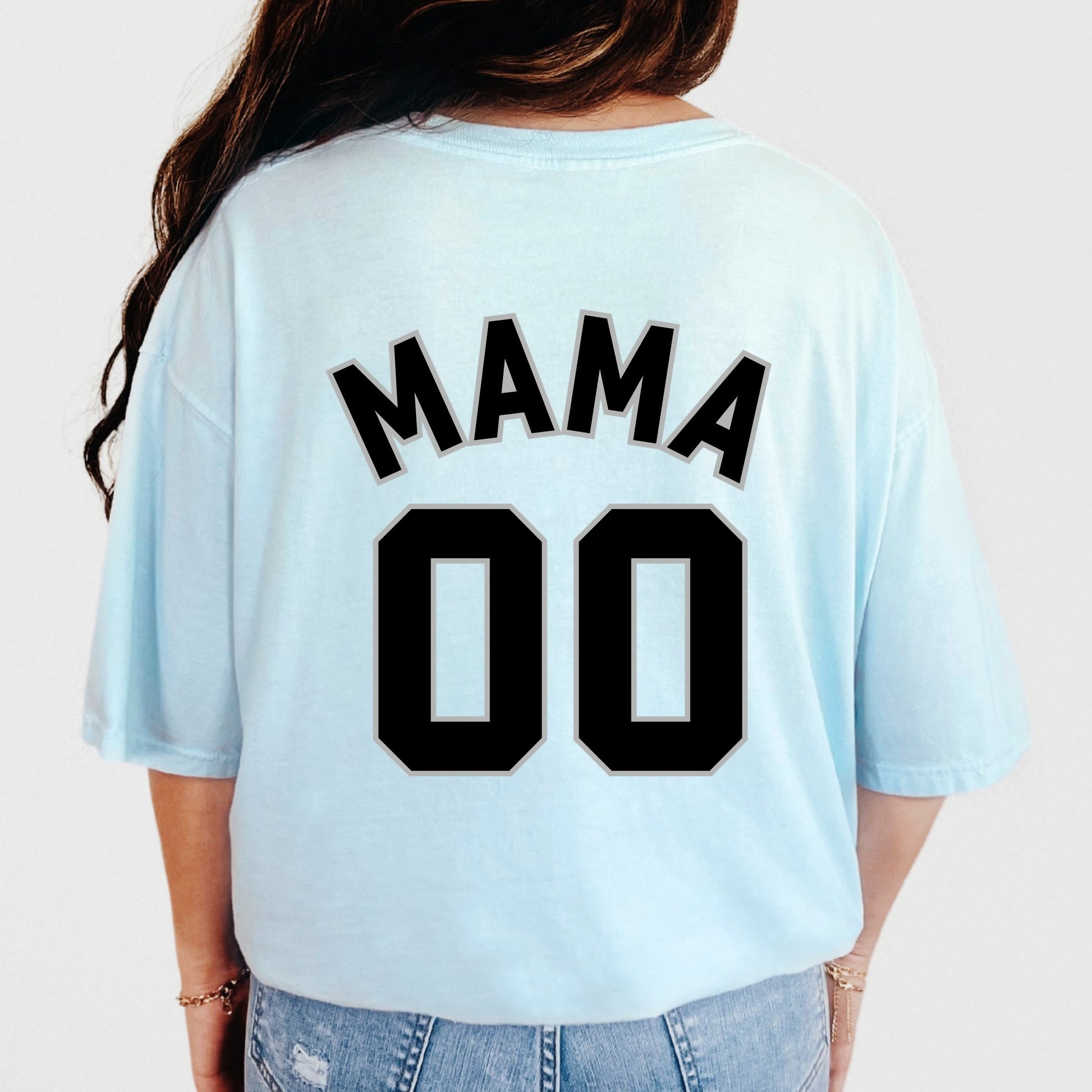 Mama Jersey Heart  - Womens Garment Dyed Tee