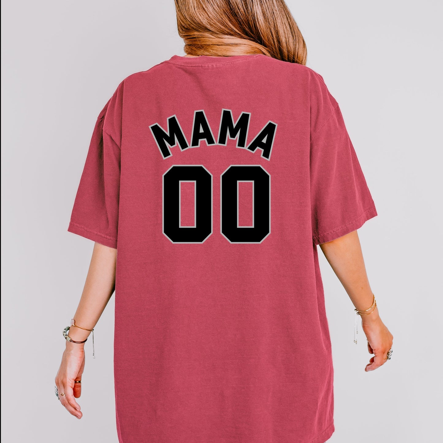 Mama Jersey Heart - Women's Garment Dyed Tee