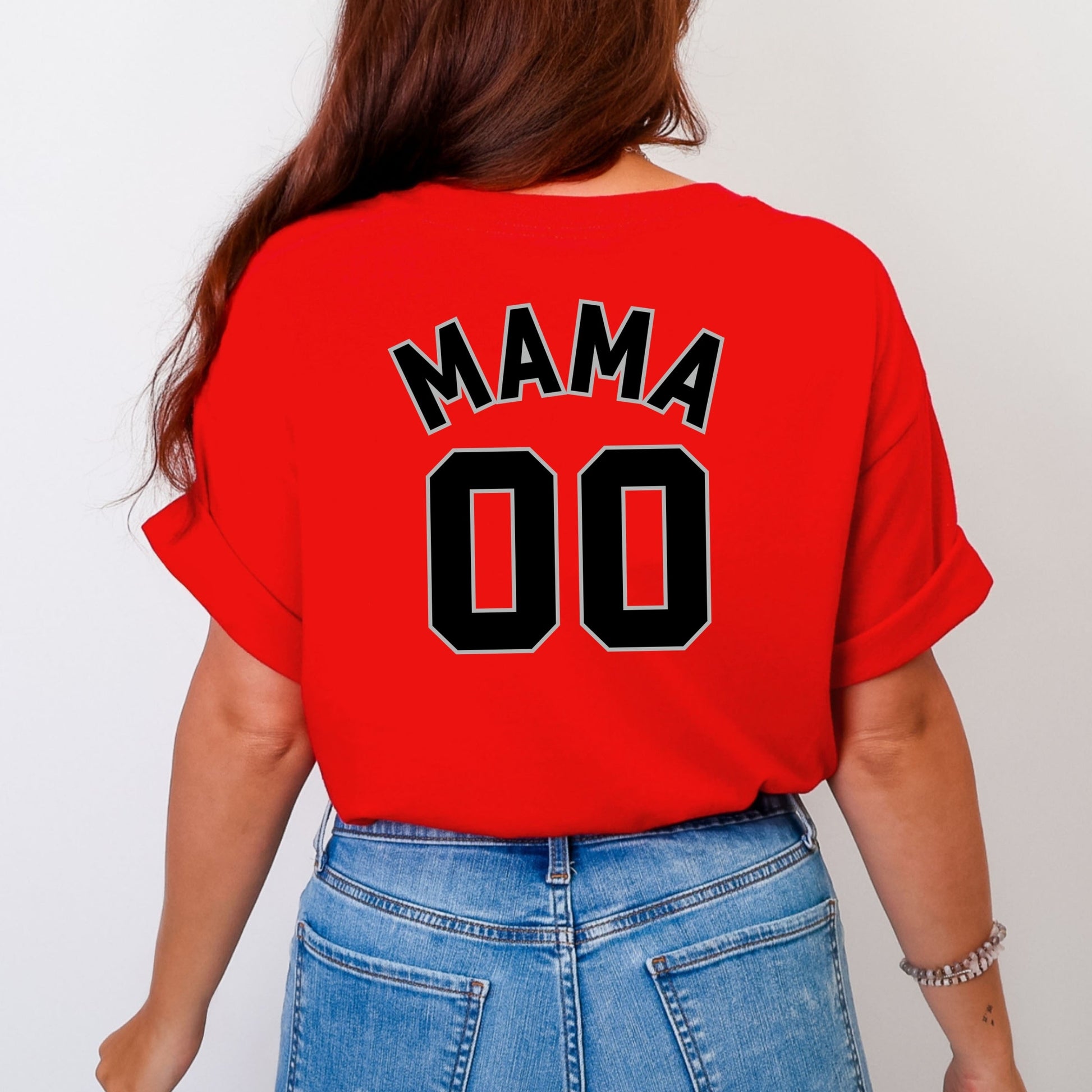 Mama Jersey Heart  - Womens Garment Dyed Tee