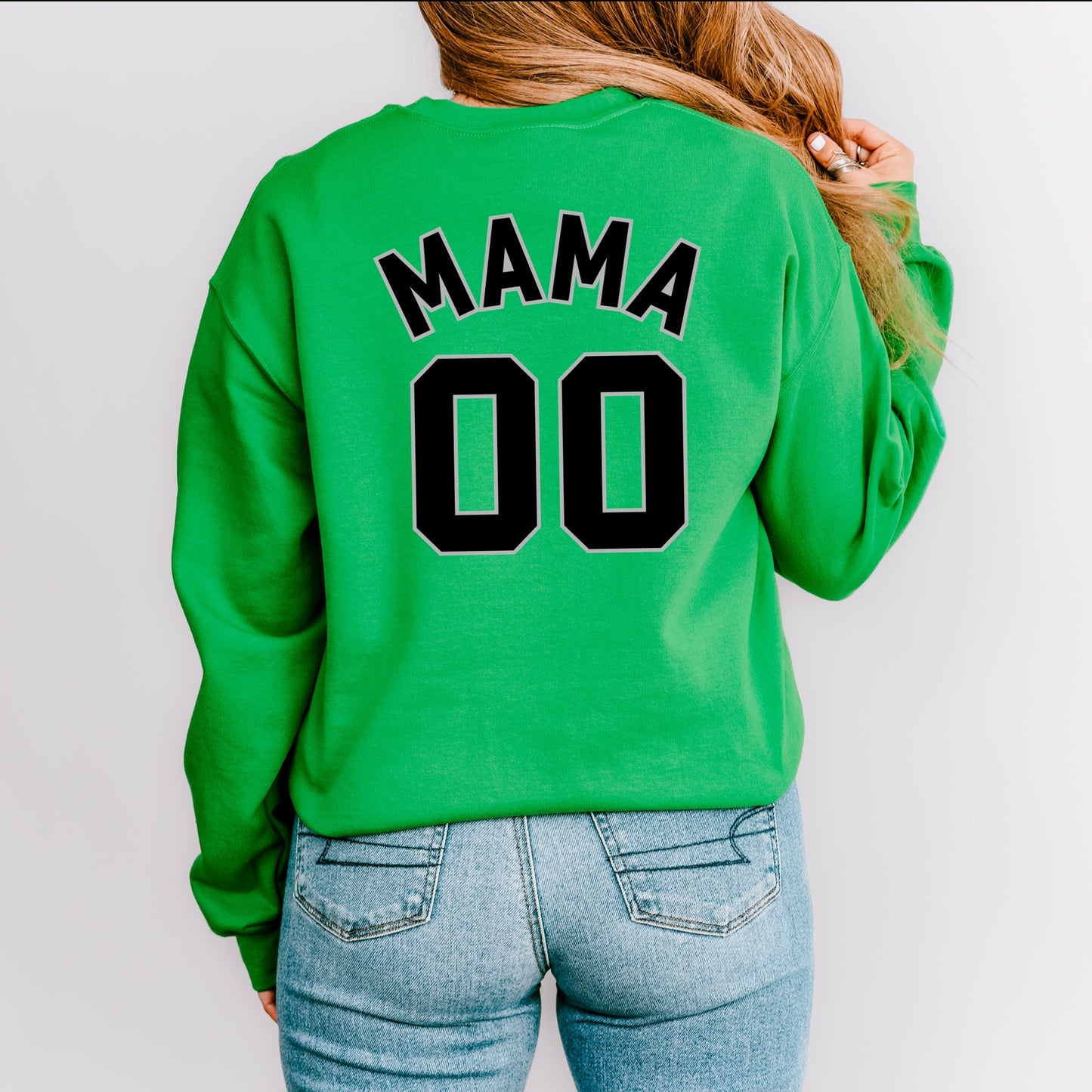 Mama Jersey Heart  -  Womens Sweatshirt
