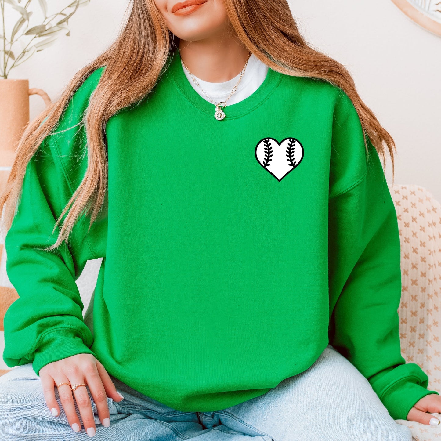 Mama Jersey Heart  -  Womens Sweatshirt