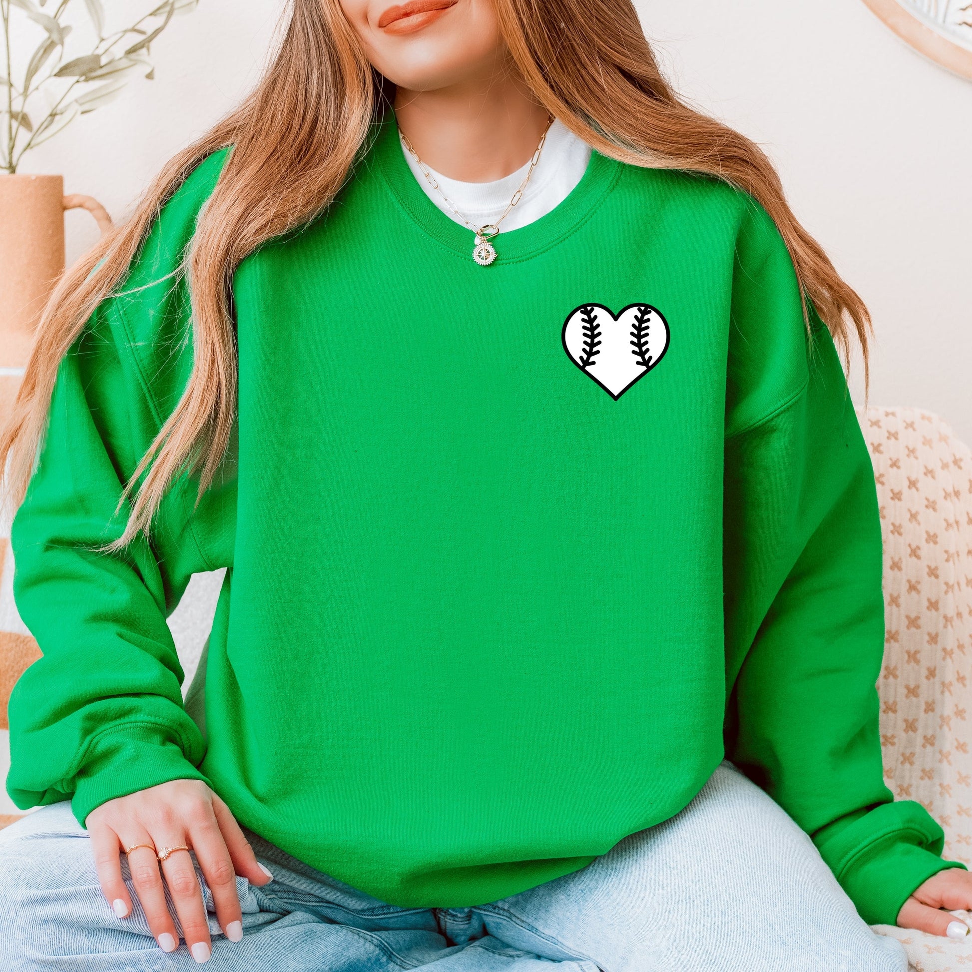 Mama Jersey Heart  -  Womens Sweatshirt