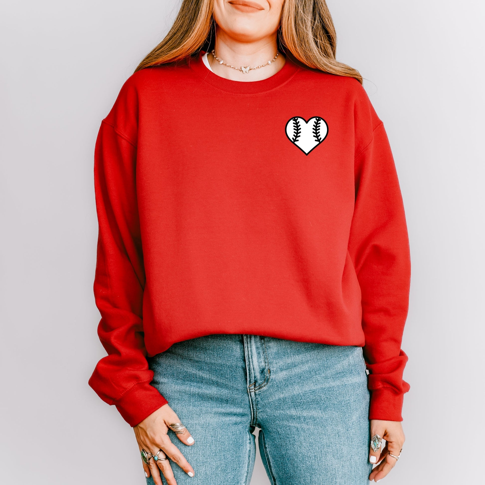Mama Jersey Heart  -  Womens Sweatshirt