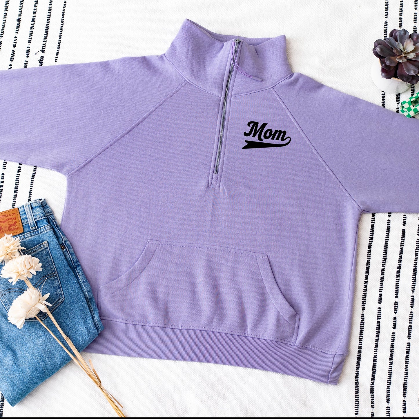 Motherhood University Jersey  - Quarter Zip Fleece