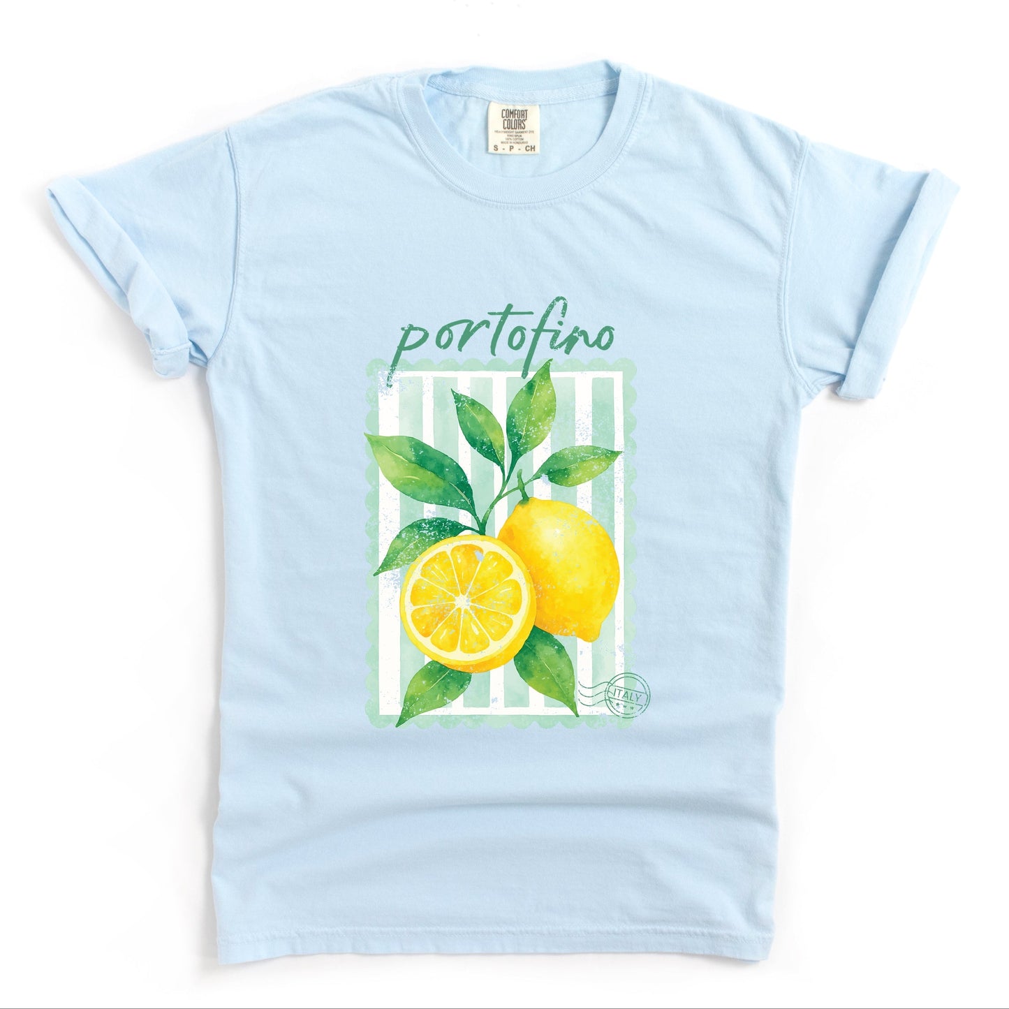 Portofino Italy Lemon - Garment Dyed Tee