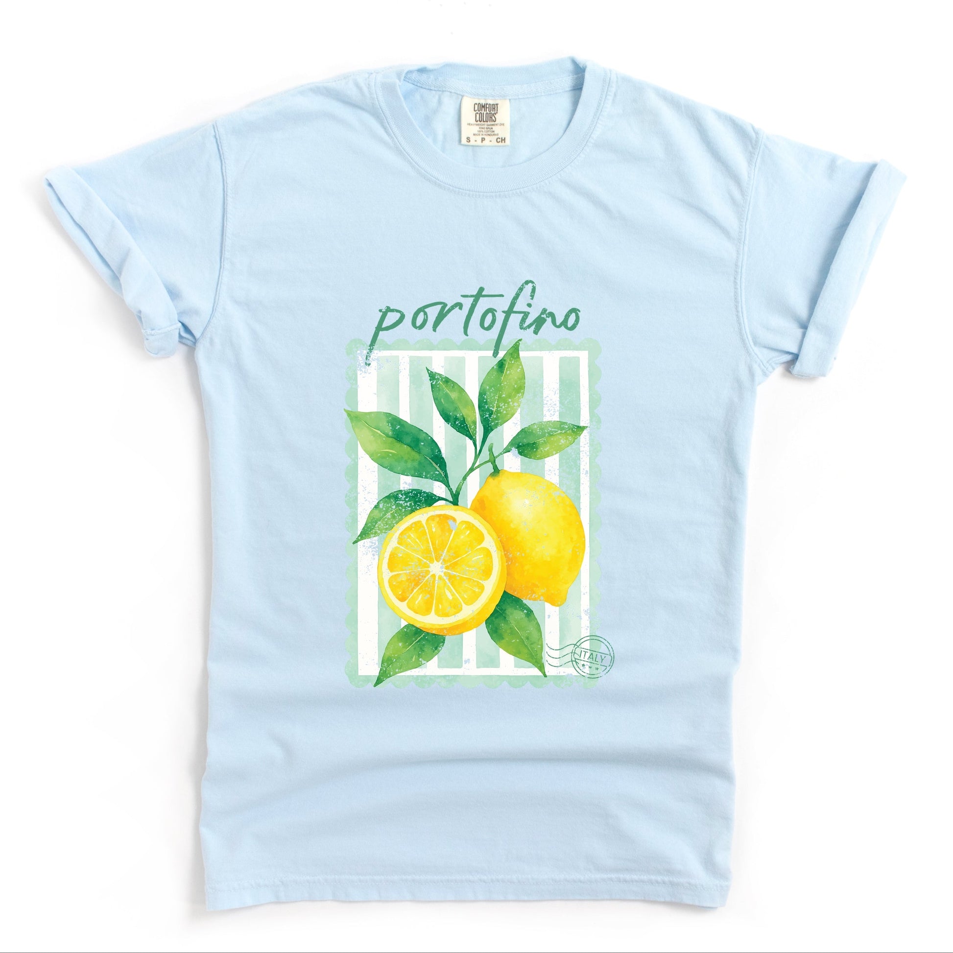 Portofino Italy Lemon - Garment Dyed Tee