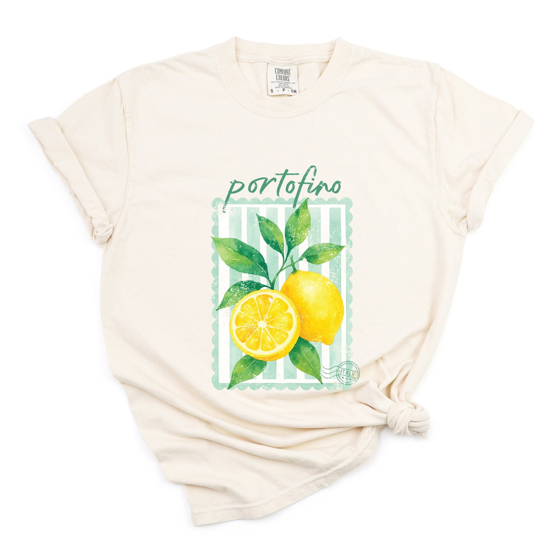Portofino Italy Lemon - Garment Dyed Tee