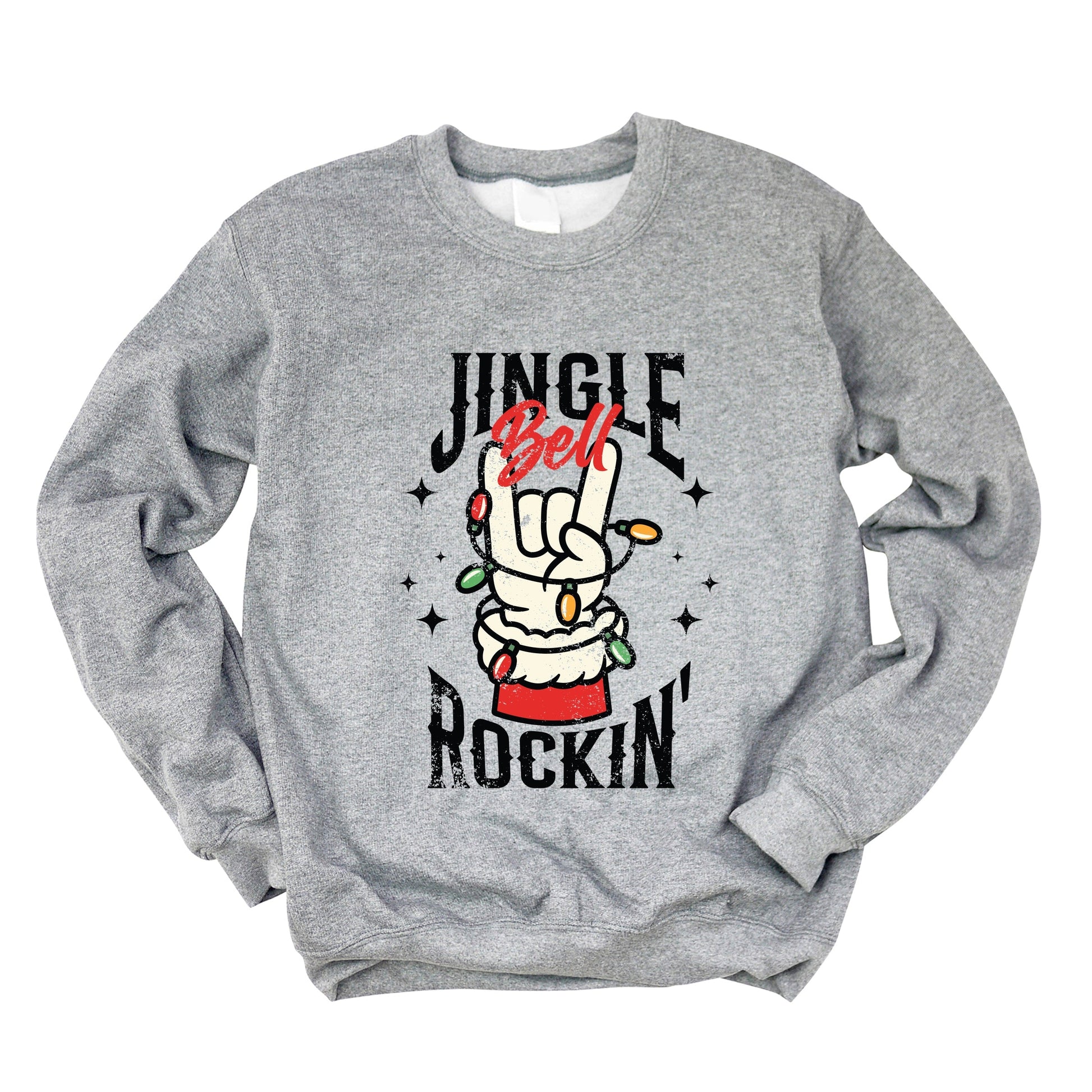 Jingle Bell Rockin' Santa Glove -  Womens Sweatshirt