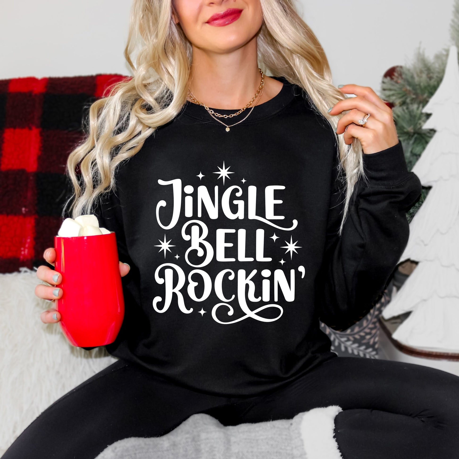 Jingle Bell Rockin' Sparkle -  Womens Sweatshirt