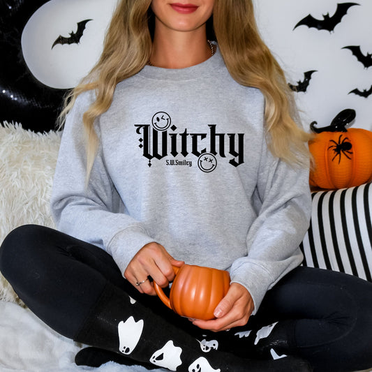 S.W.Smiley Witchy Bold - Women's Graphic Sweatshirt