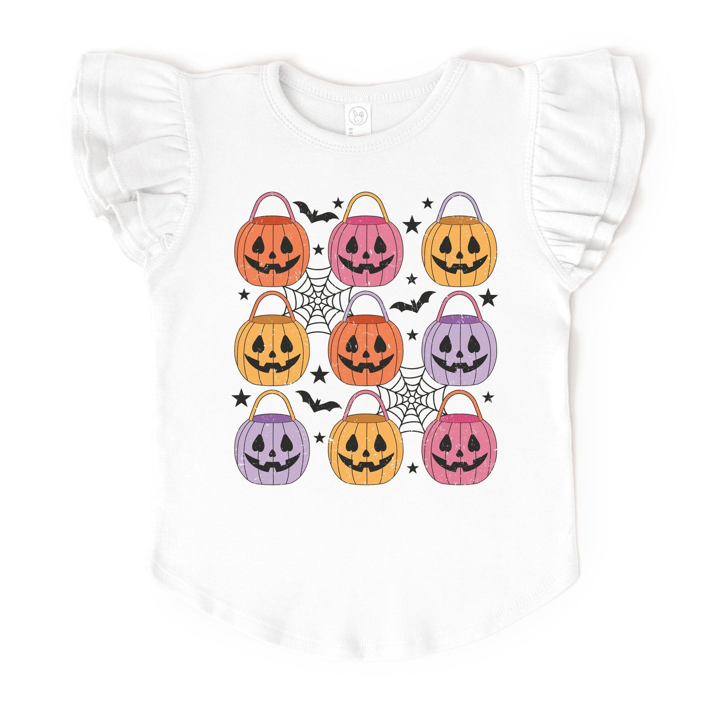 Pumpkin Basket Chart  - Flutter Sleeve Graphic T-Shirt