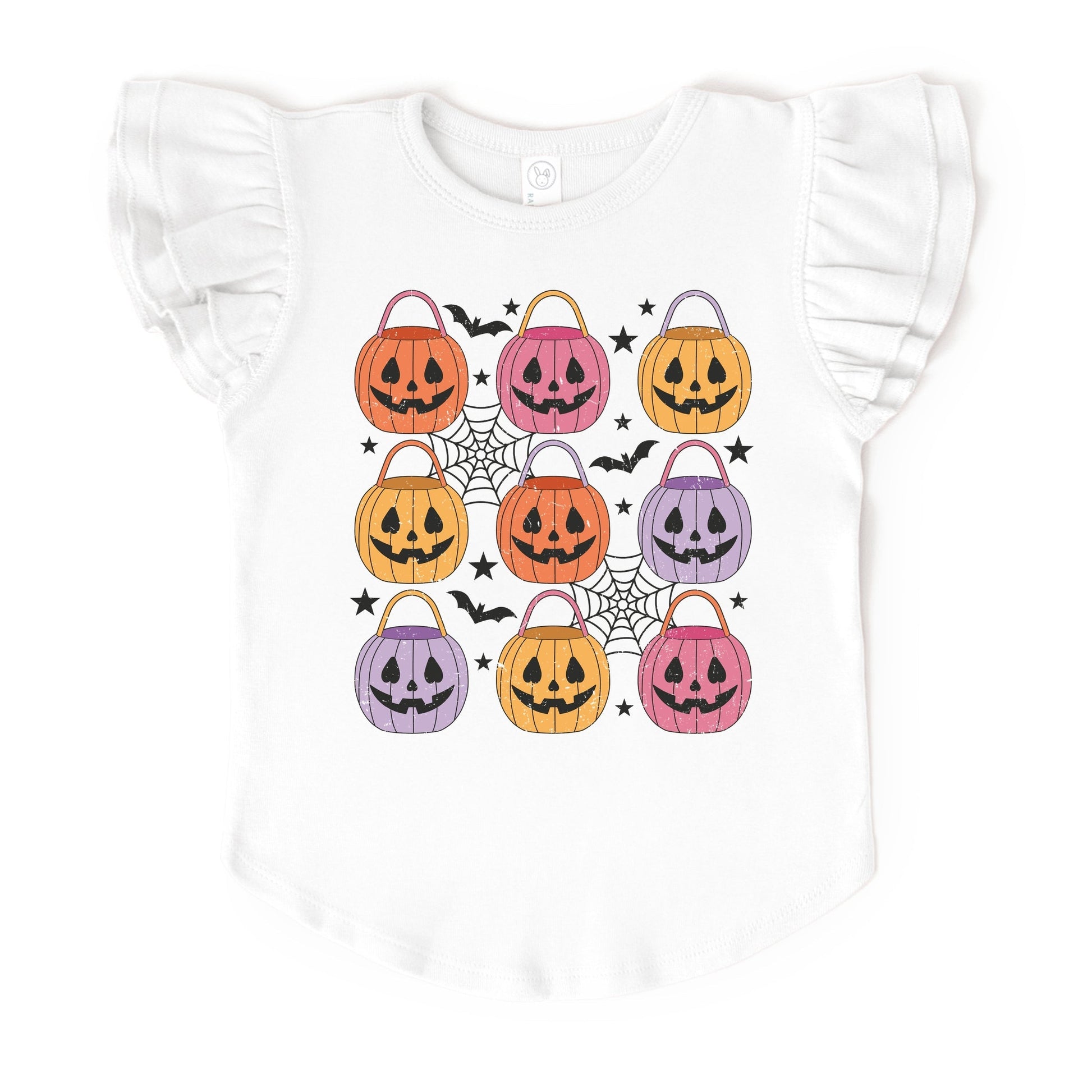 Pumpkin Basket Chart  - Flutter Sleeve Graphic T-Shirt