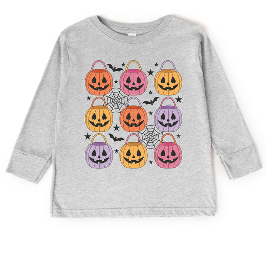 Pumpkin Basket Chart  - Toddler Long Sleeve Graphic Tee and Youth Long Sleeve Graphic T-Shirt
