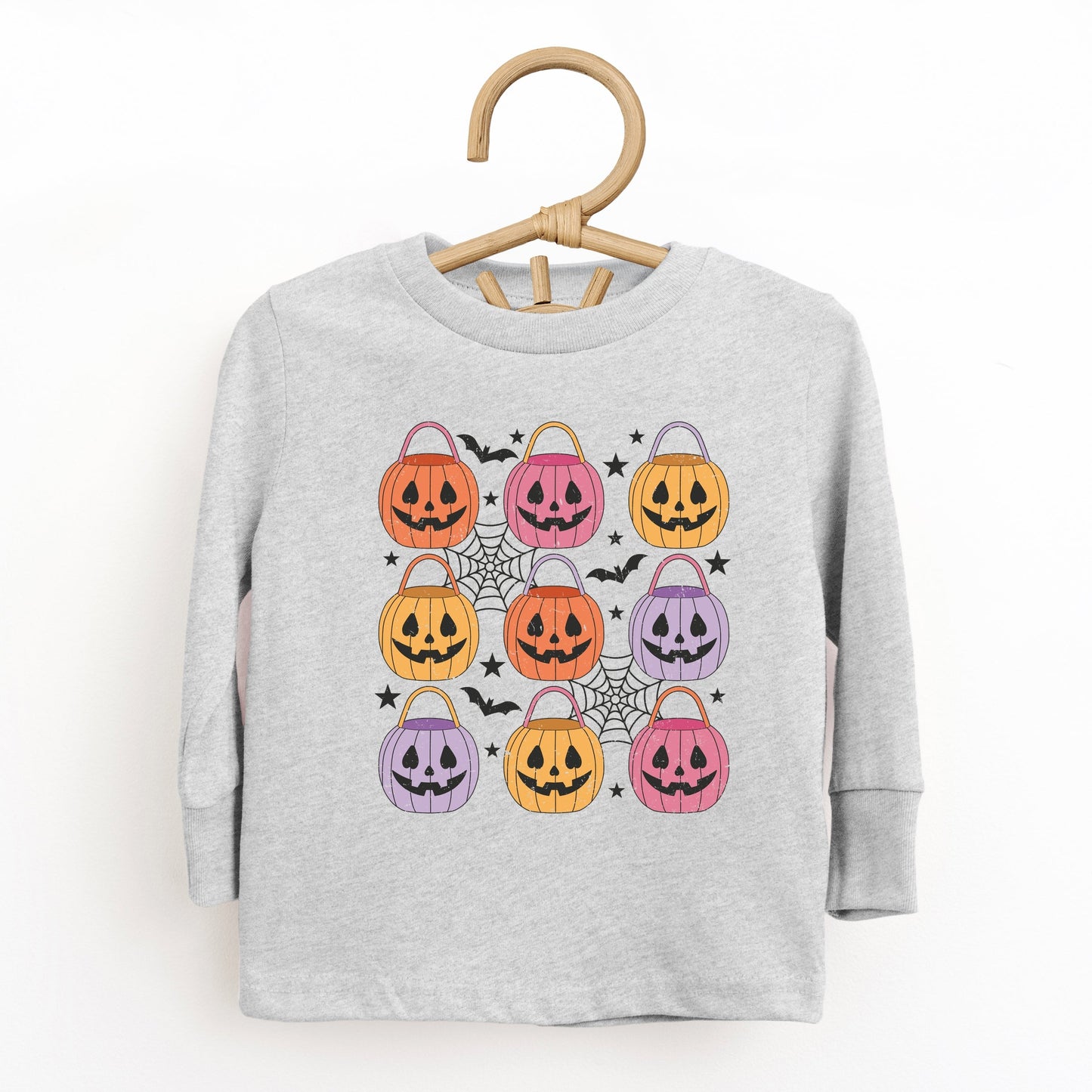 Pumpkin Basket Chart  - Toddler Long Sleeve Graphic Tee and Youth Long Sleeve Graphic T-Shirt