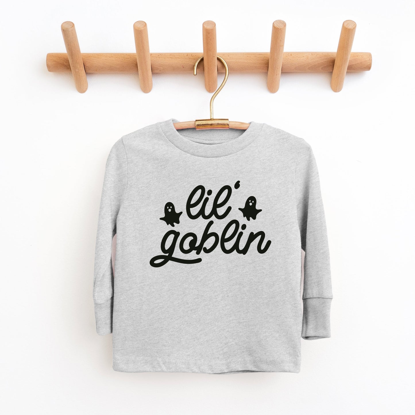 Lil' Goblin Ghosts - Toddler Long Sleeve Graphic Tee and Youth Long Sleeve Graphic T-Shirt