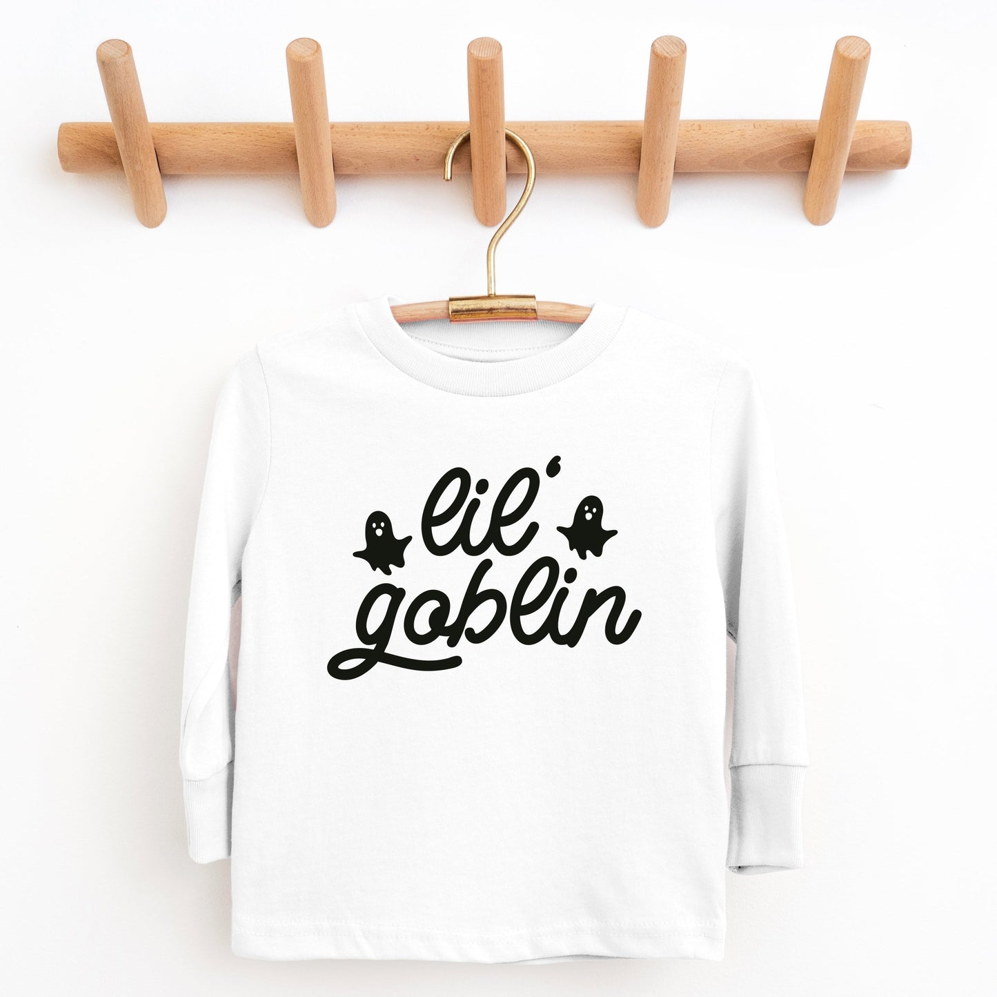 Lil' Goblin Ghosts - Toddler Long Sleeve Graphic Tee and Youth Long Sleeve Graphic T-Shirt
