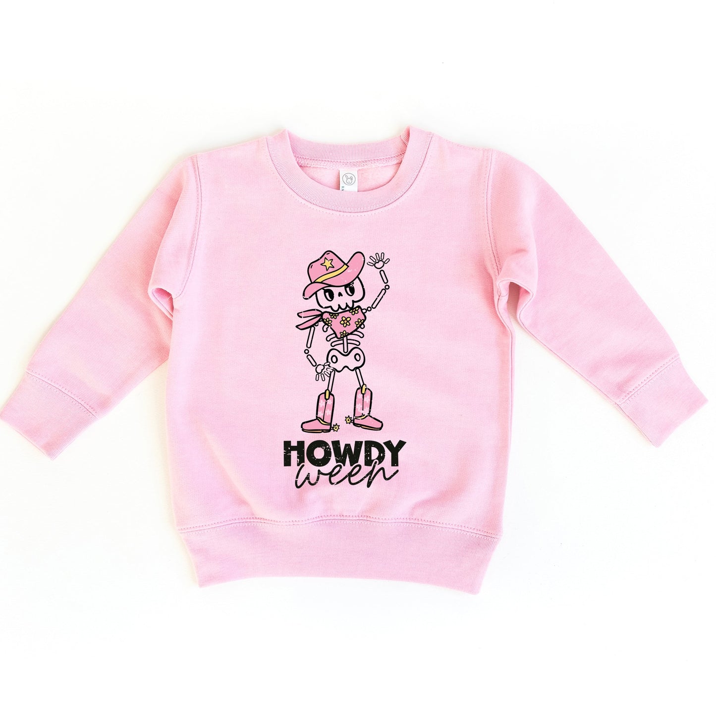 Howdyween Skeleton - Kids Toddler Sweatshirt and Kids Youth Sweatshirt