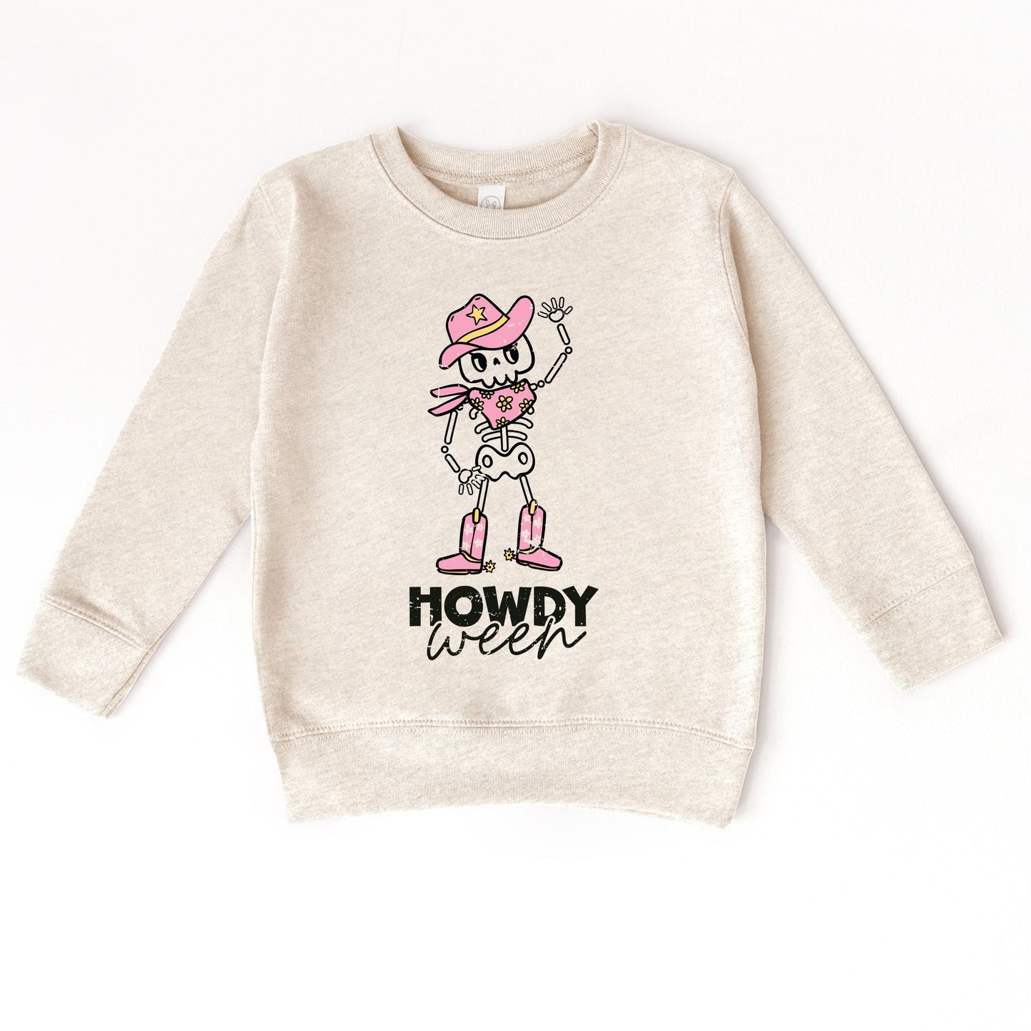 Howdyween Skeleton - Kids Toddler Sweatshirt and Kids Youth Sweatshirt