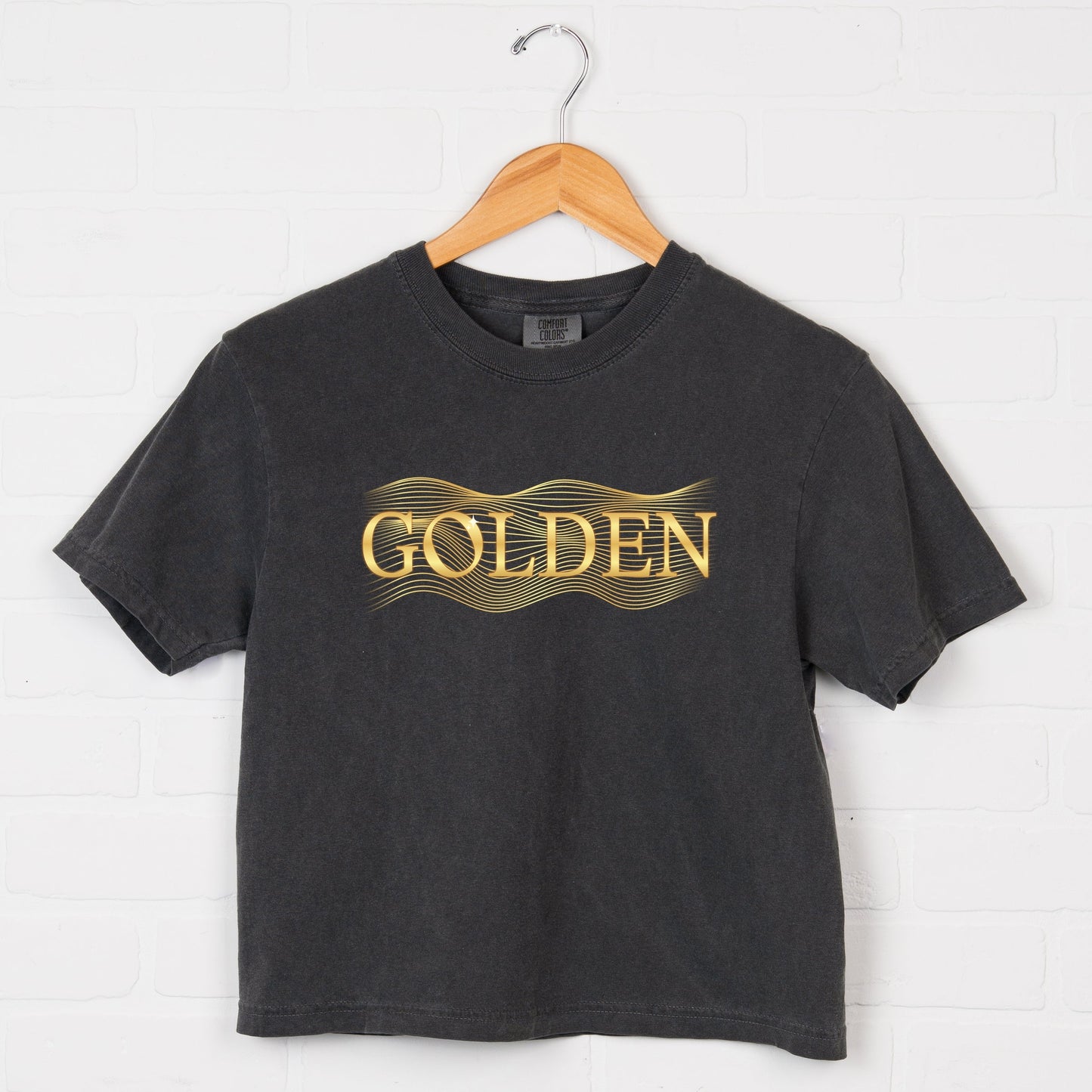 Golden - Boxy Crop Top