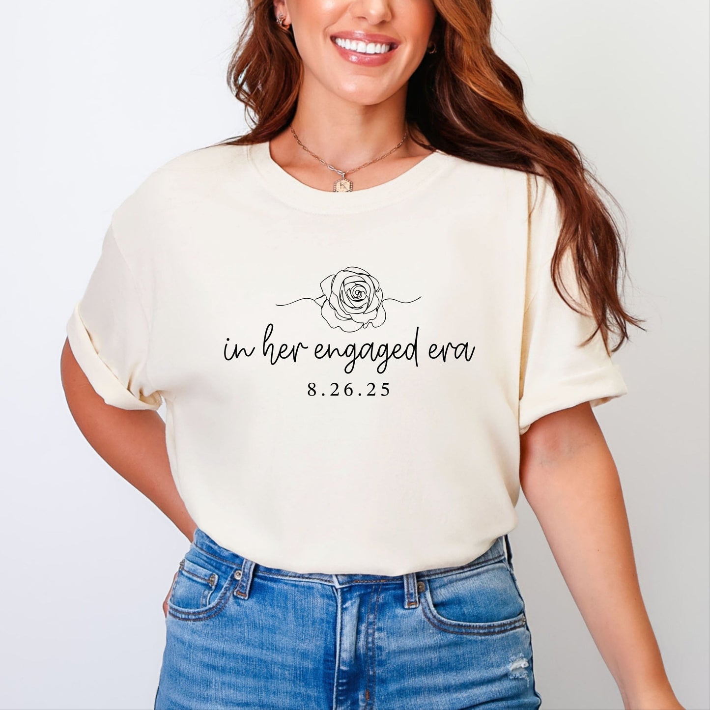 In Her Engaged Era - Womens Garment Dyed Tee