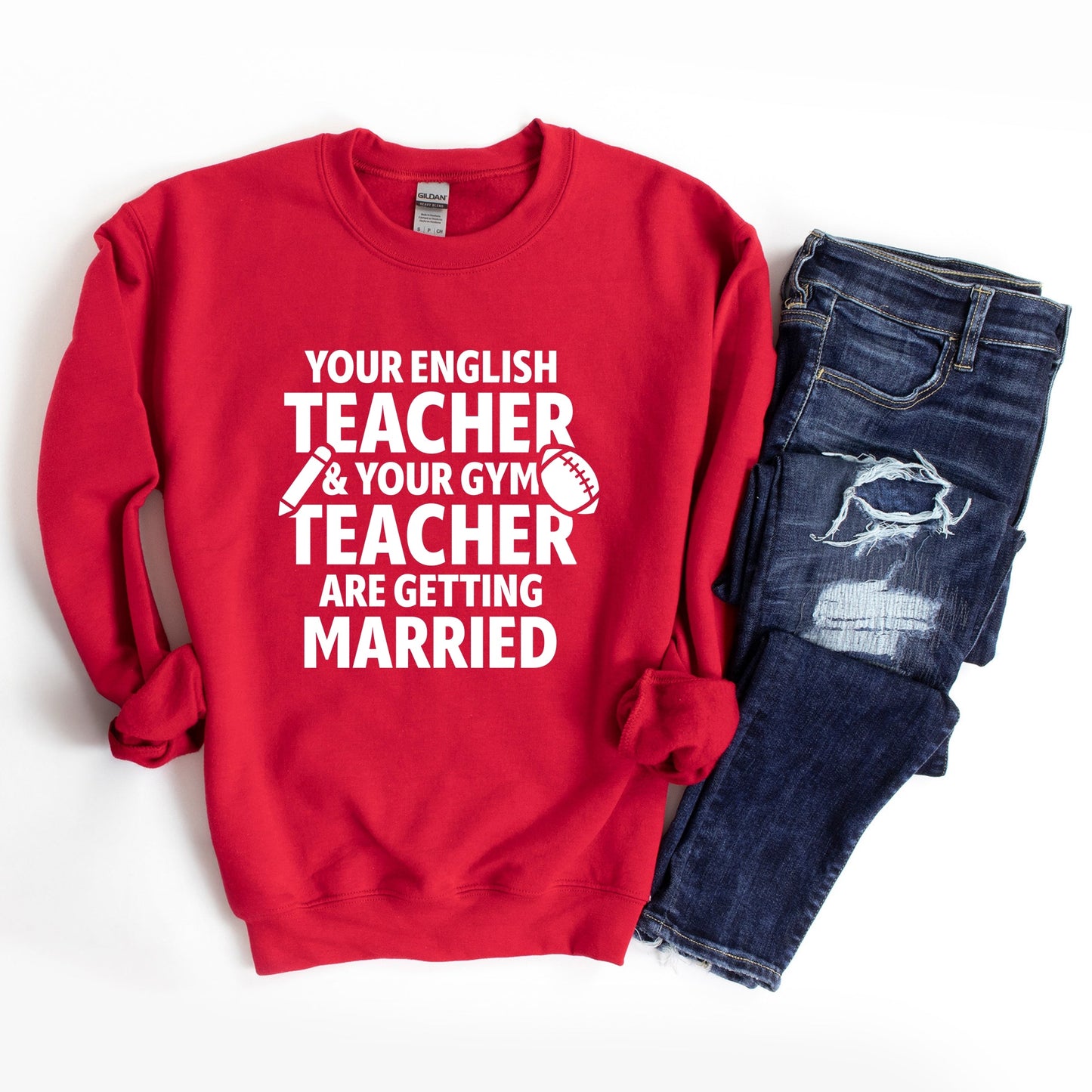 Your English Teacher and Your Gym Teacher Block - Women's Sweatshirt