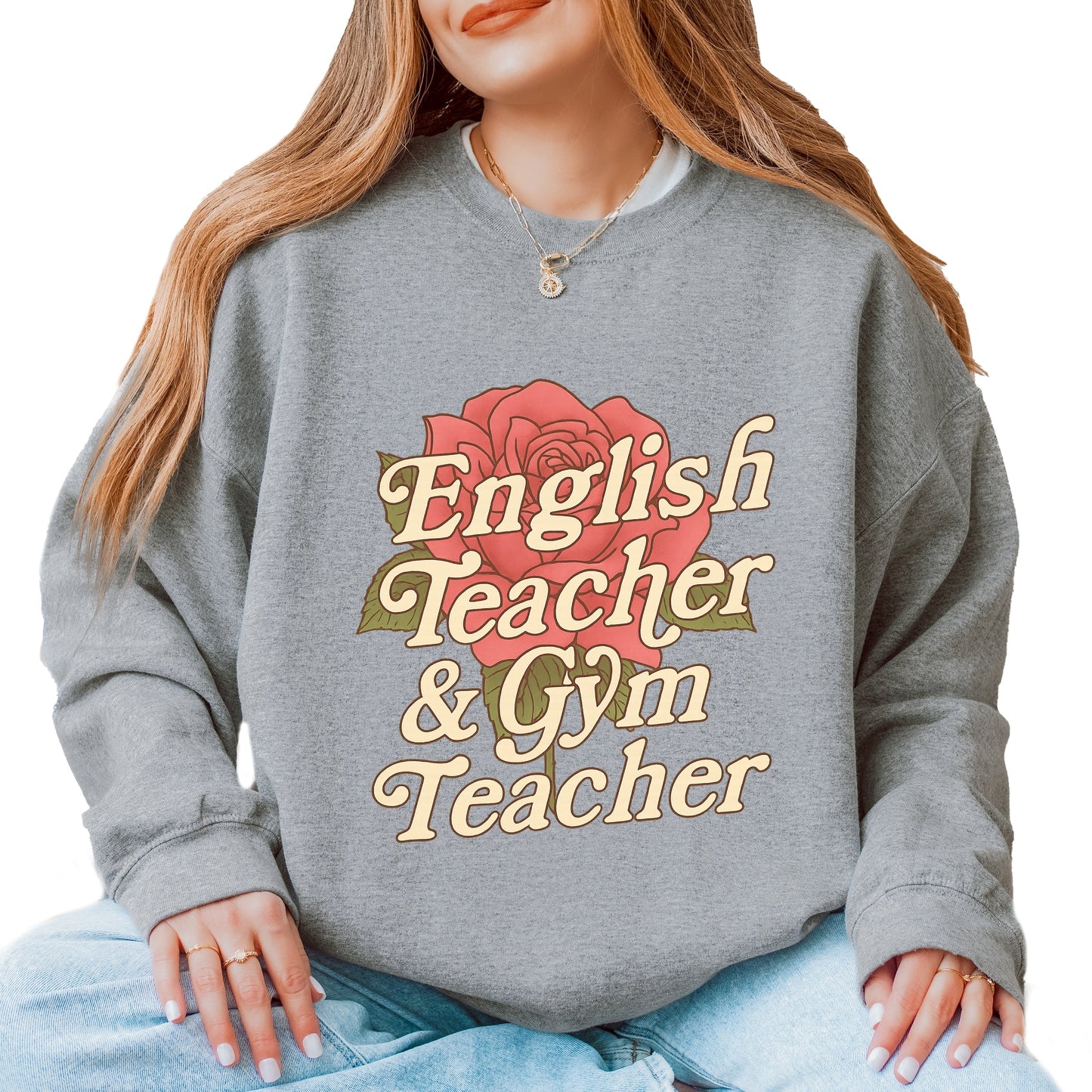 English Teacher + Gym Teacher Rose -  Women's Sweatshirt