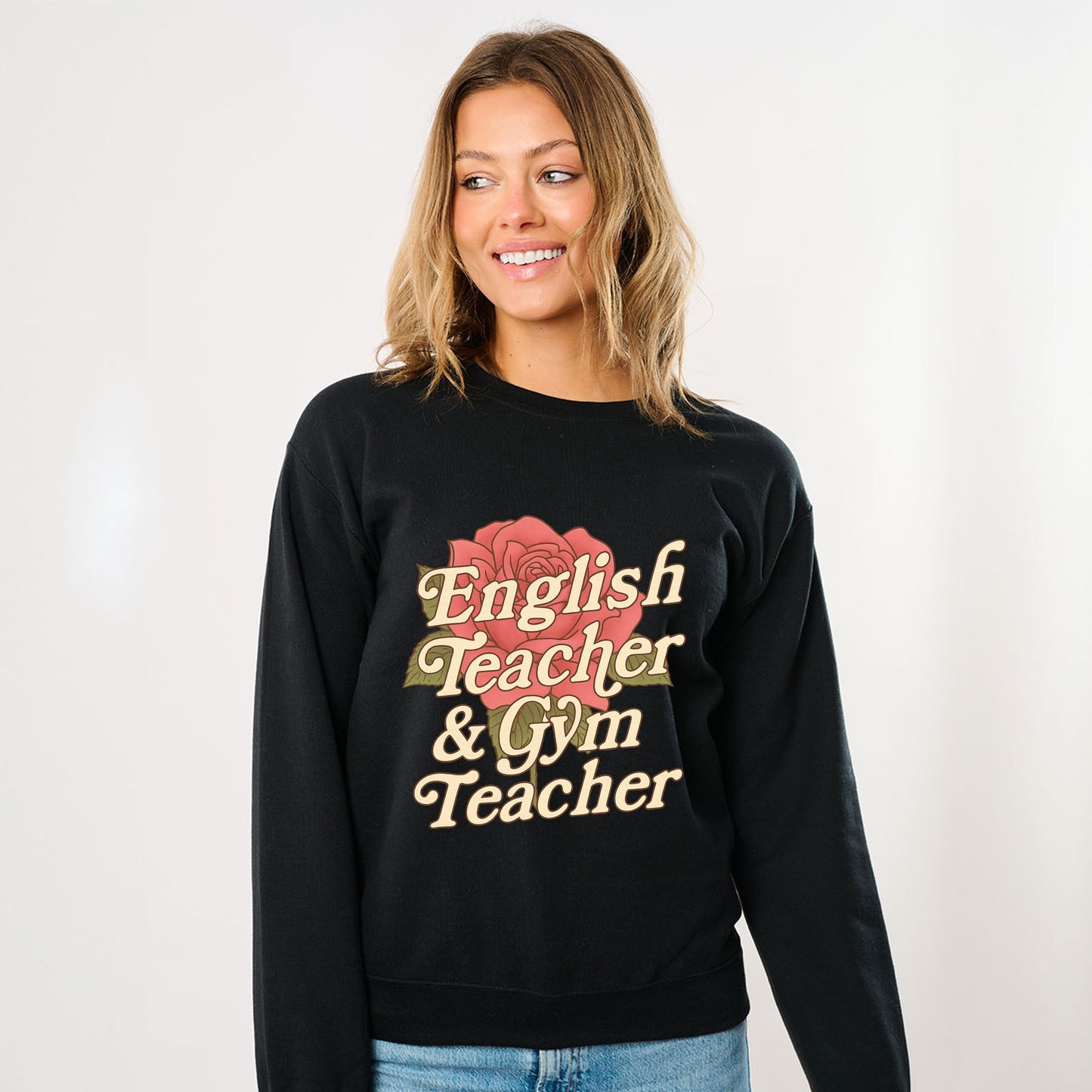 English Teacher + Gym Teacher Rose -  Women's Sweatshirt
