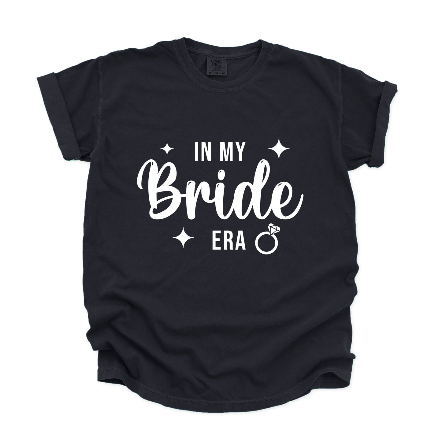 In My Bride Era Sparkles - Womens Garment Dyed Tee
