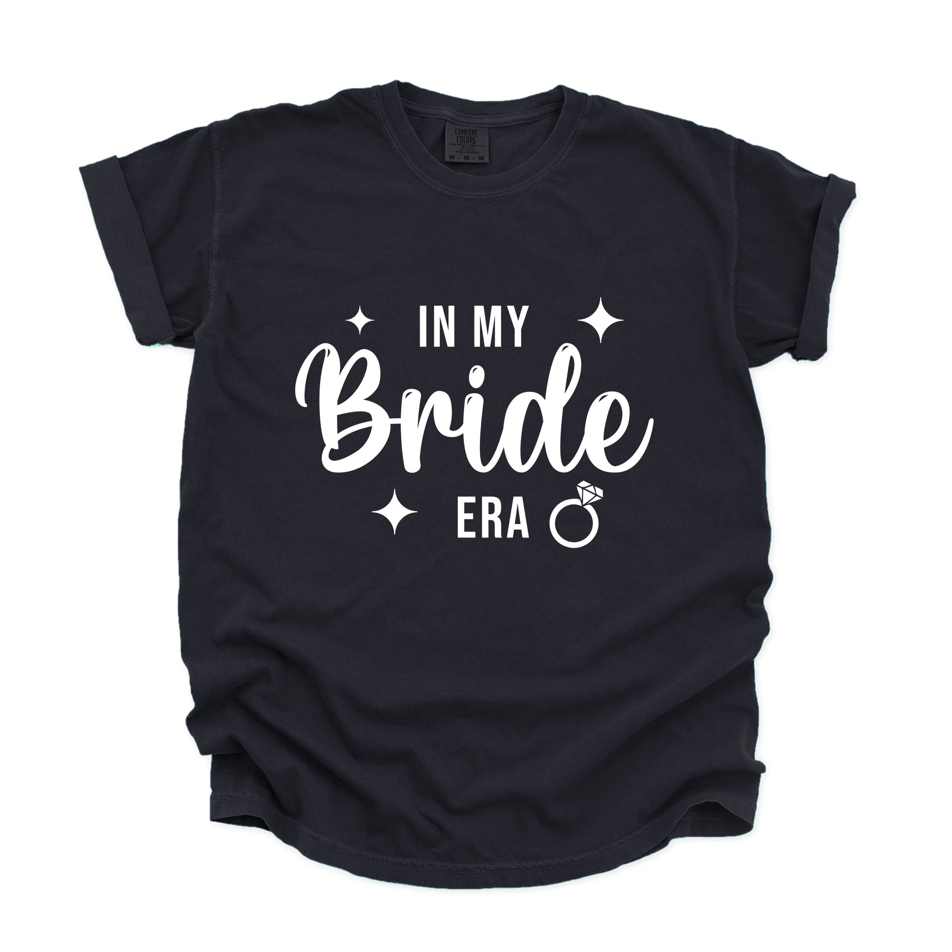 In My Bride Era Sparkles - Womens Garment Dyed Tee