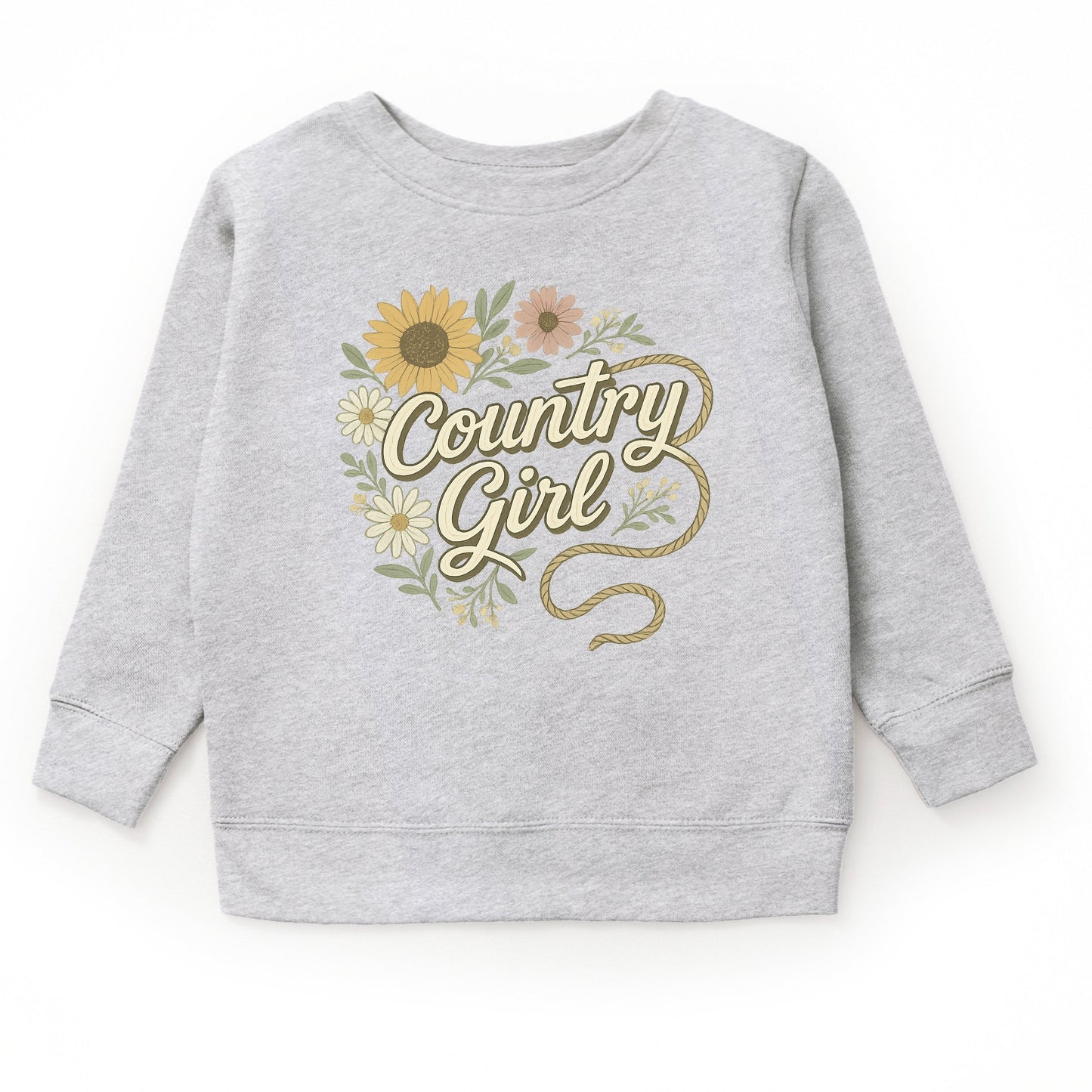 Country Girl Rope Watercolor  - Youth Graphic Sweatshirt