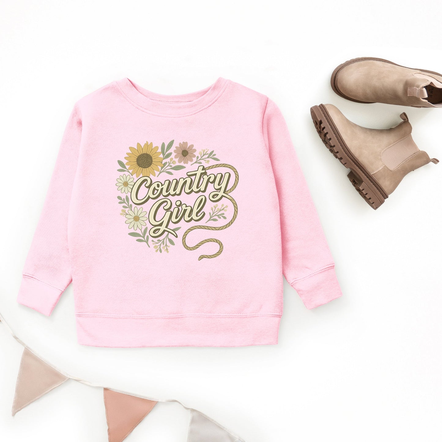Country Girl Rope Watercolor  - Youth Graphic Sweatshirt