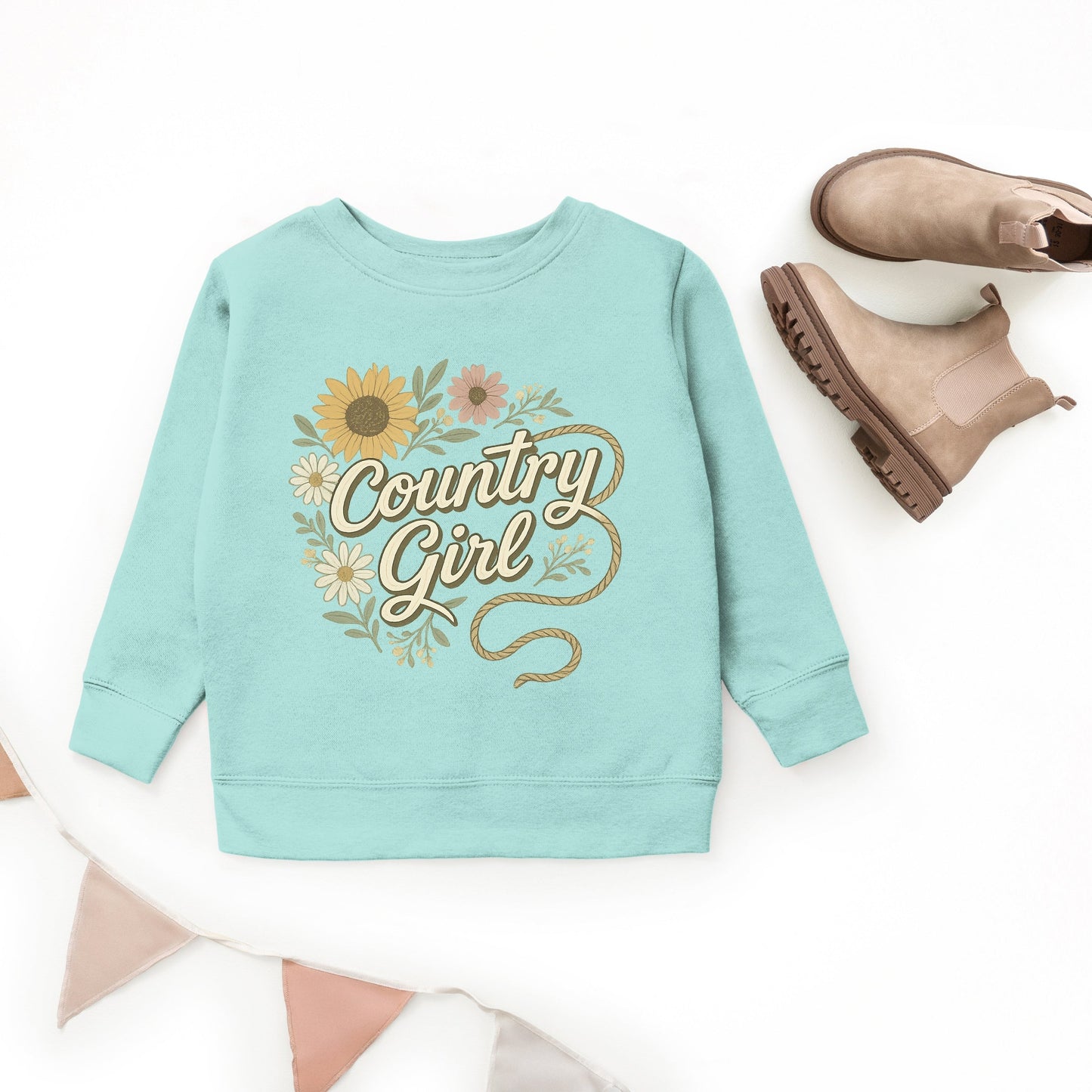 Country Girl Rope Watercolor  - Youth Graphic Sweatshirt