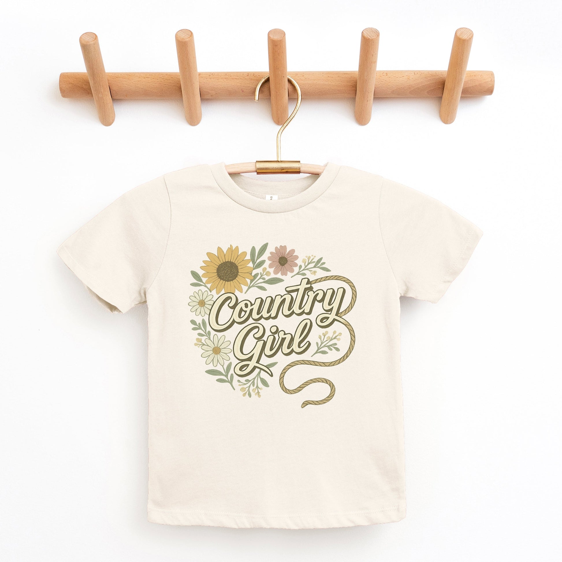 Country Girl Rope Watercolor  - Youth Short Sleeve Graphic T-Shirt