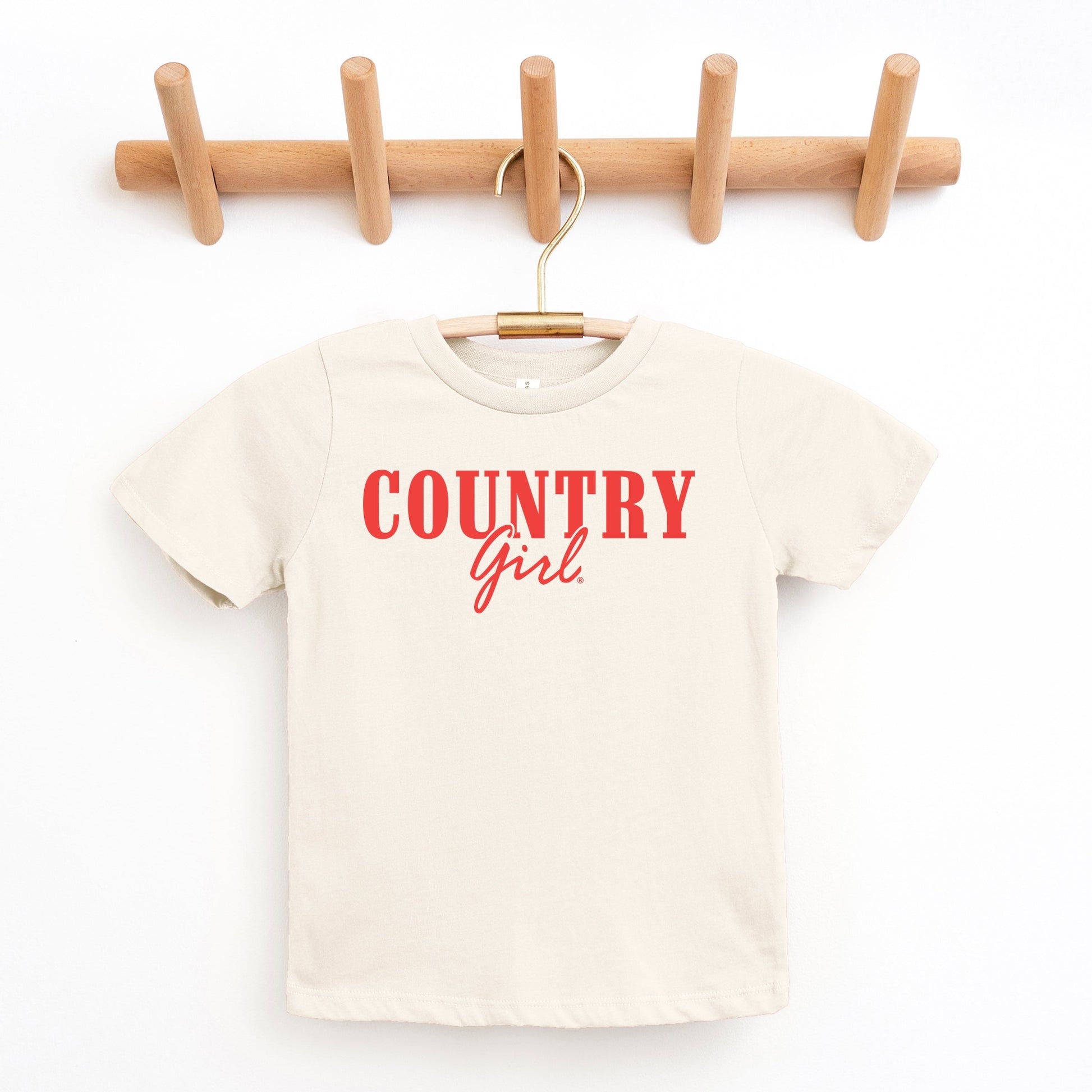 Country Girl Puff Print - Youth Short Sleeve Graphic T-Shirt