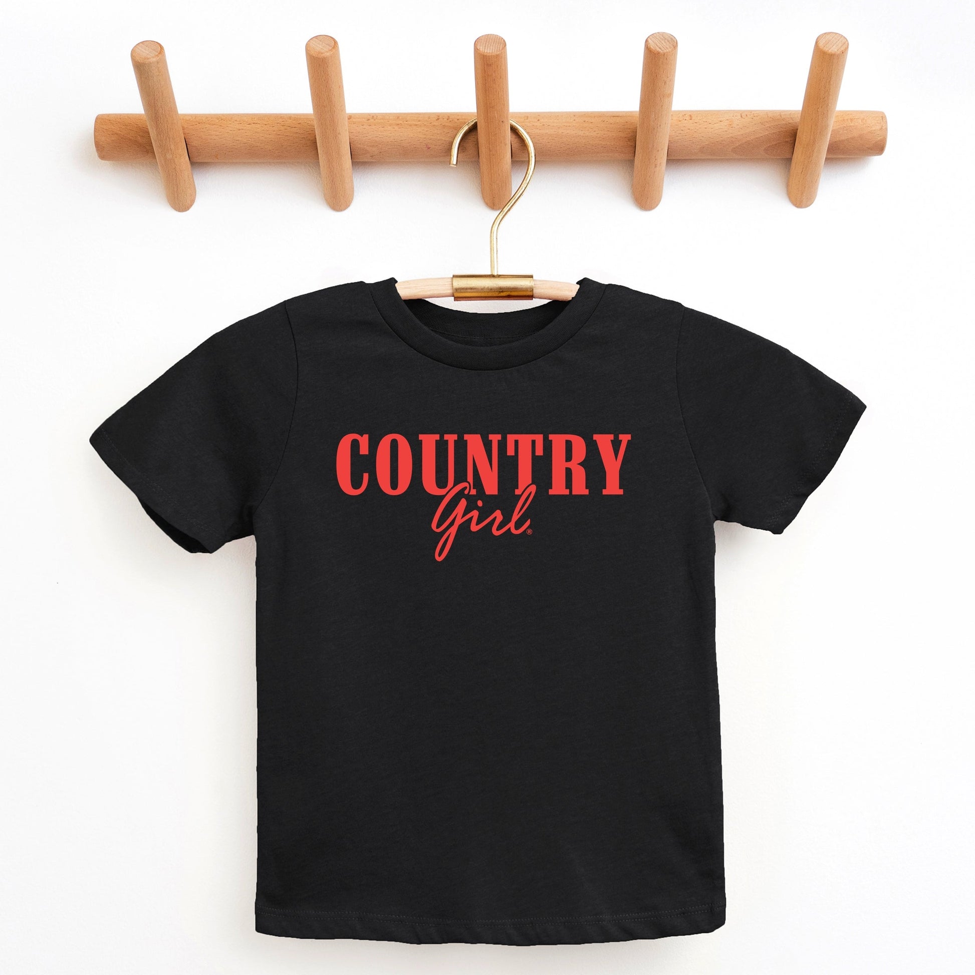 Country Girl Puff Print - Youth Short Sleeve Graphic T-Shirt