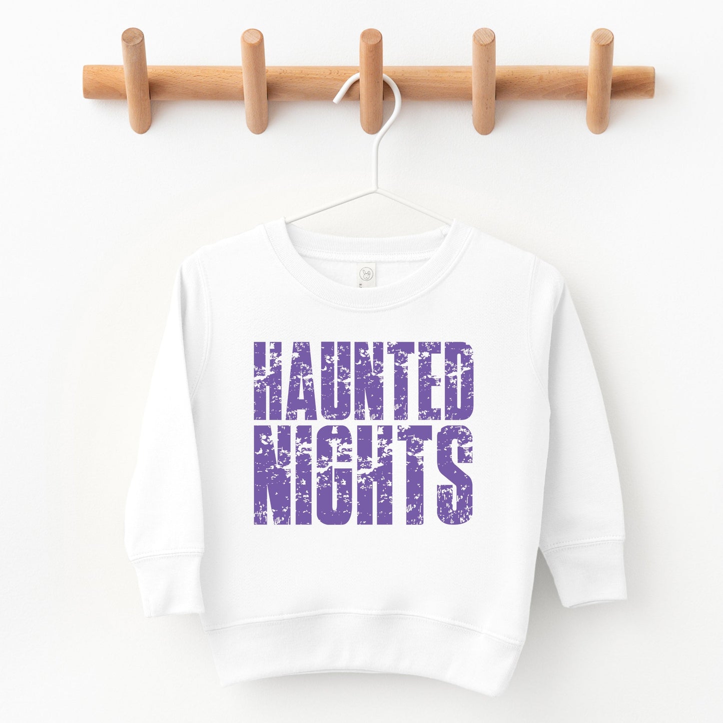 Haunted Nights Block Distressed - Toddler Graphic Sweatshirt