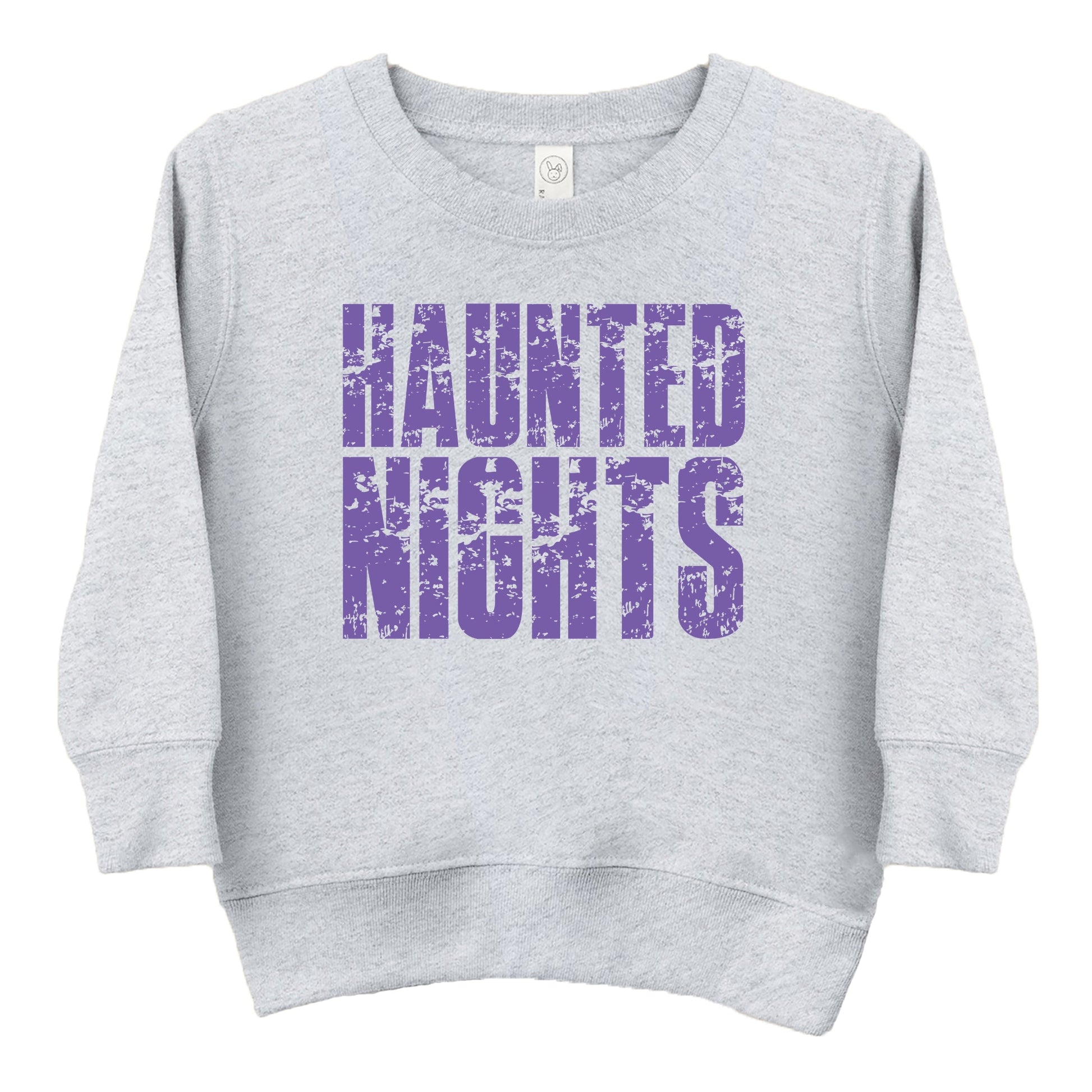 Haunted Nights Block Distressed - Toddler Graphic Sweatshirt