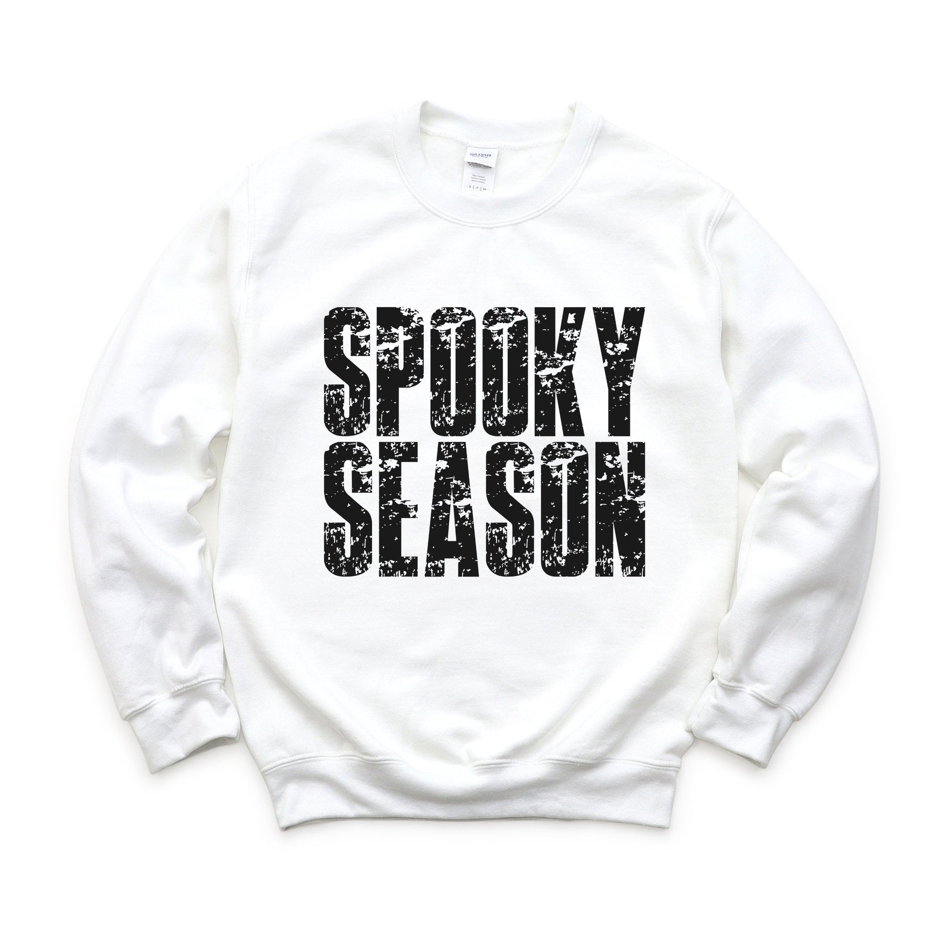 Spooky Season Block Distressed - Women's Graphic Sweatshirt
