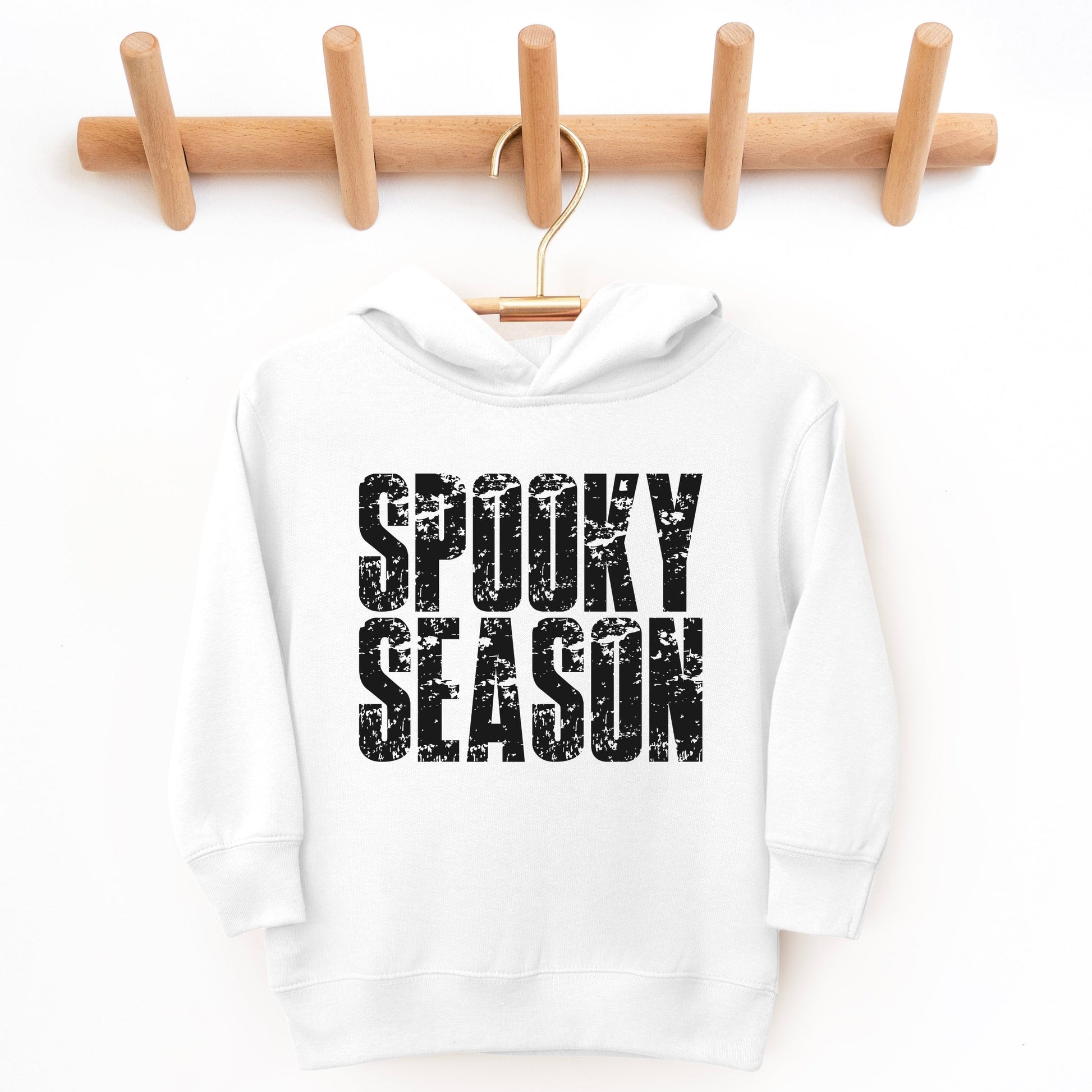 Spooky Season Block Distressed - Toddler Hoodie