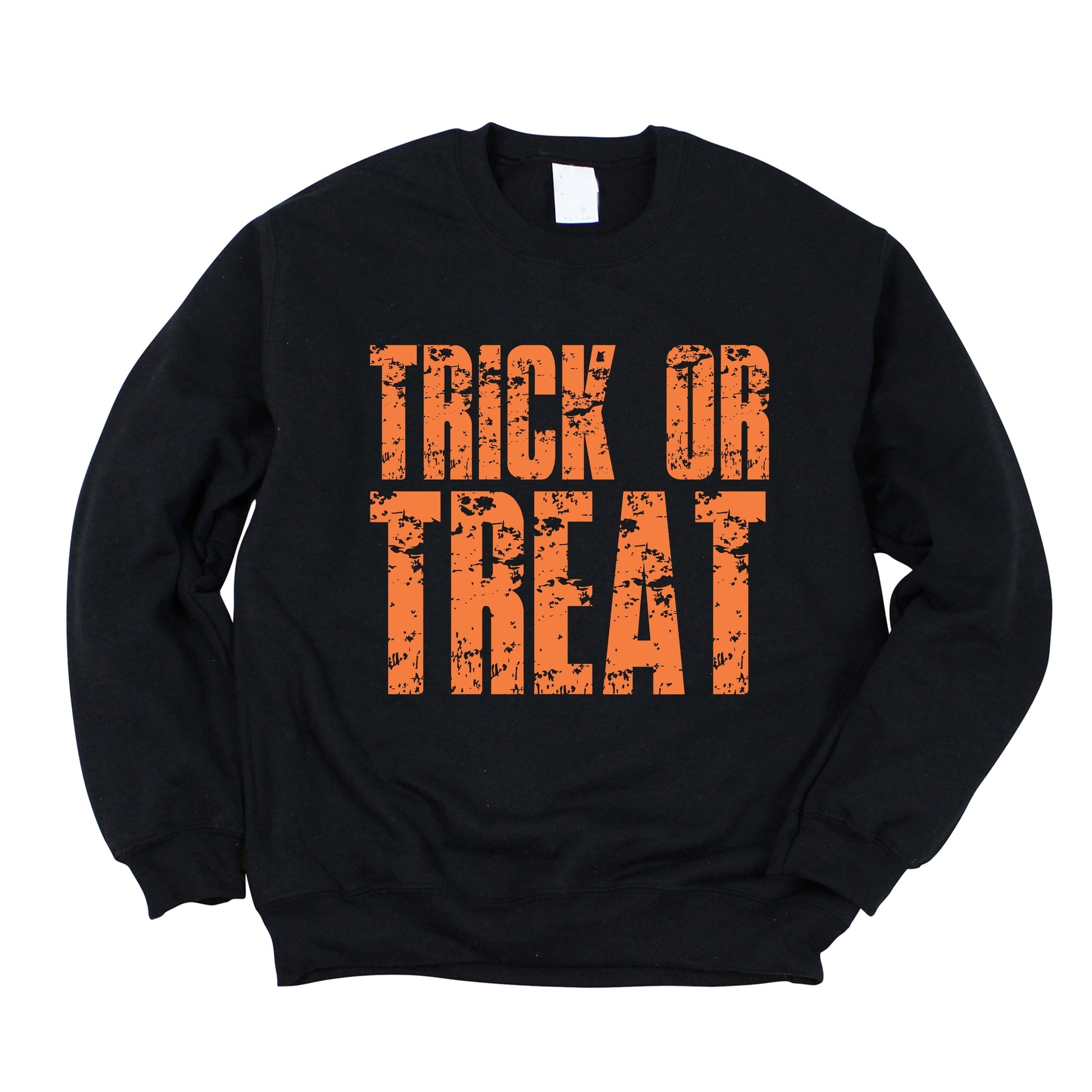 Trick or Treat Block Distressed - Women's Graphic Sweatshirt