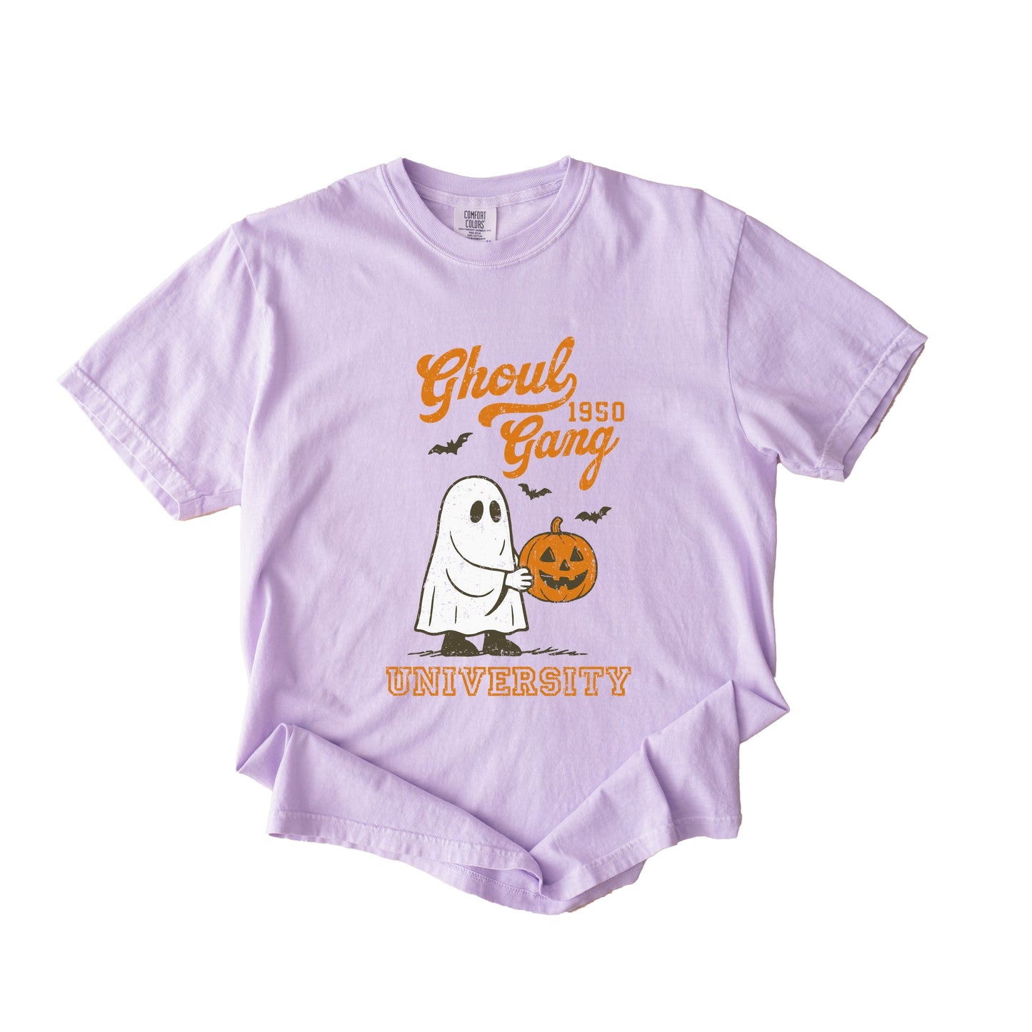 Ghoul Gang University 1950 - Women's Garment Dyed Graphic T-Shirt