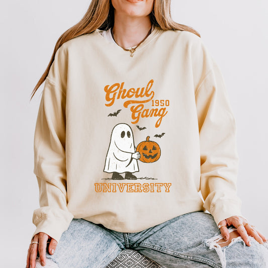 Ghoul Gang University 1950 - Women's Lightweight Garment Dyed Sweatshirt