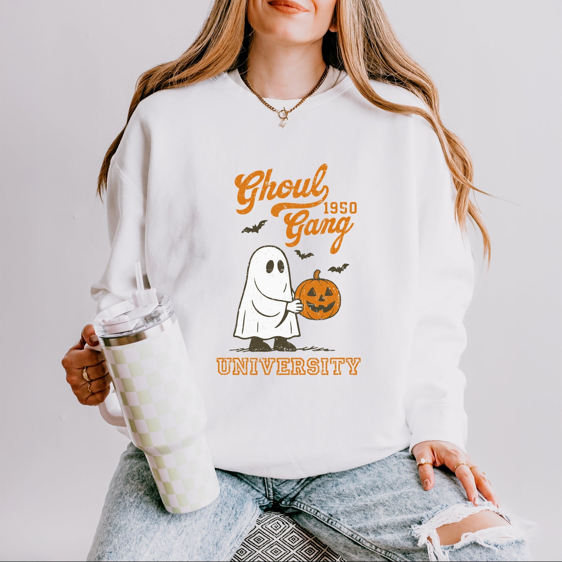 Ghoul Gang University 1950 - Women's Lightweight Garment Dyed Sweatshirt