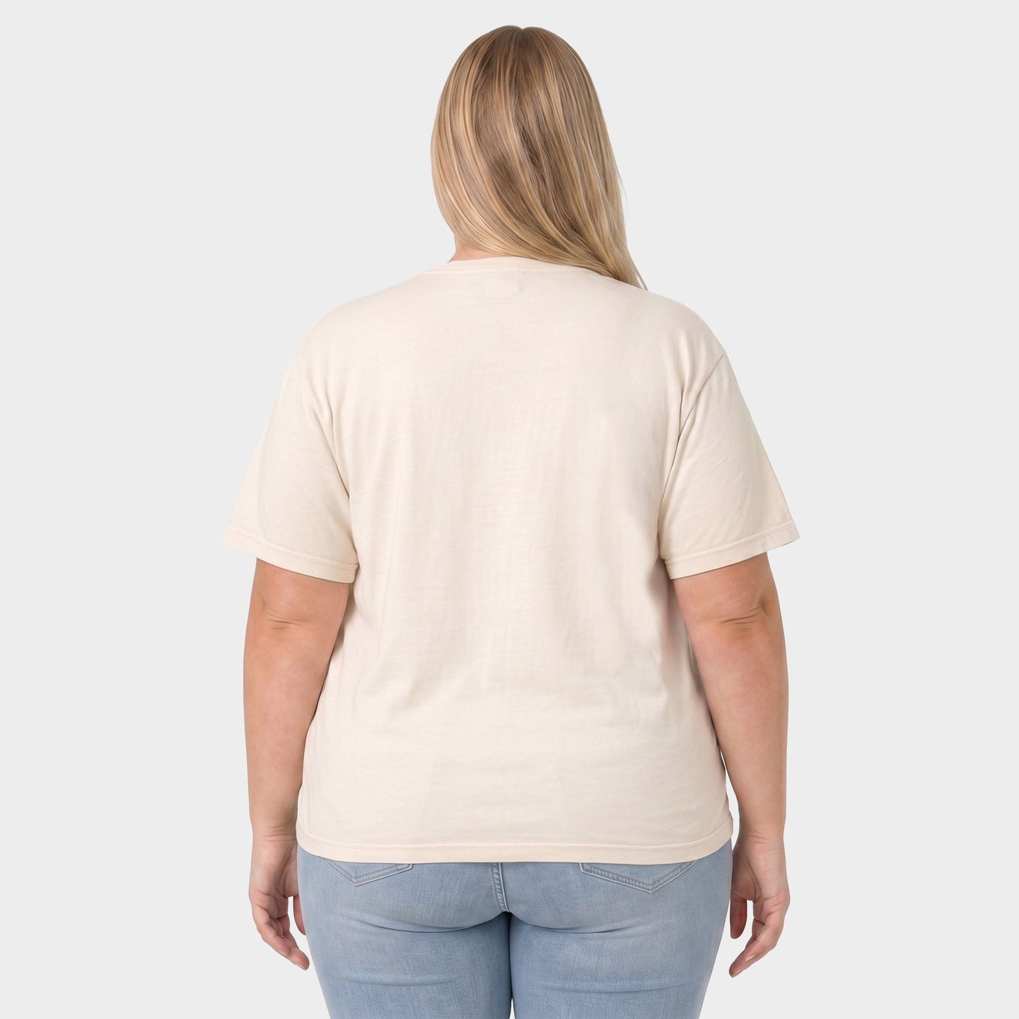 Scary and Sweet Geese - Women's Plus Sized Garment Dyed Graphic T-Shirt