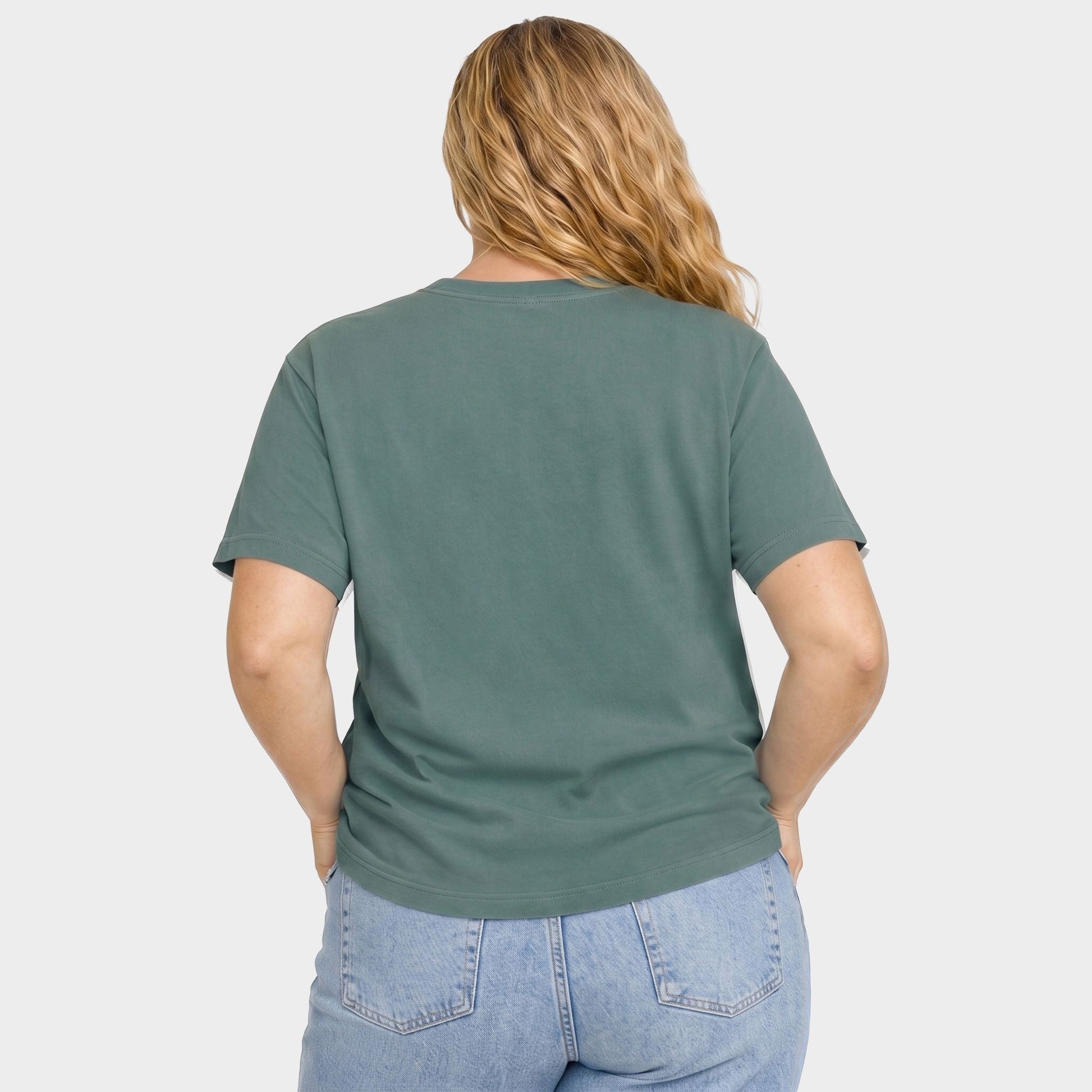 Scary and Sweet Geese - Women's Plus Sized Garment Dyed Graphic T-Shirt