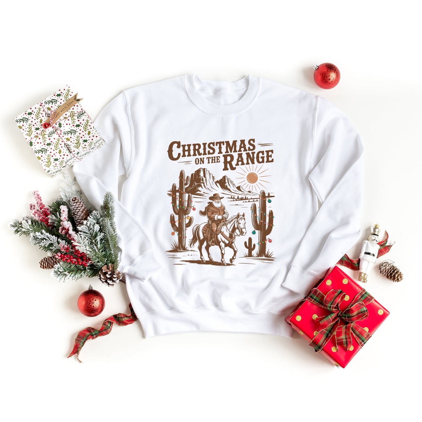 Christmas on the Range - Women's Graphic Sweatshirt