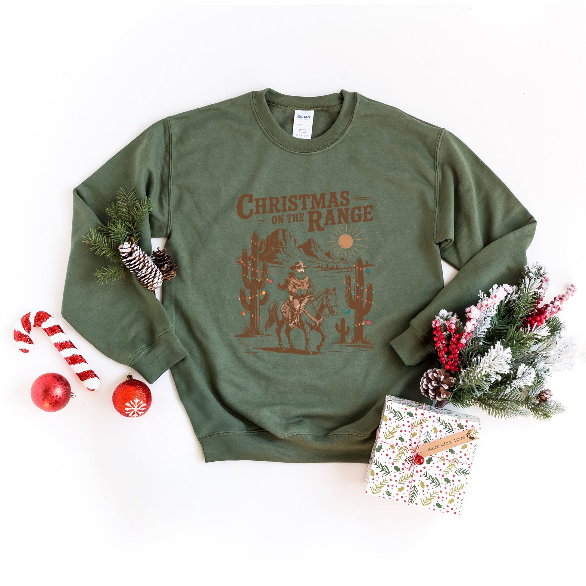 Christmas on the Range - Women's Graphic Sweatshirt