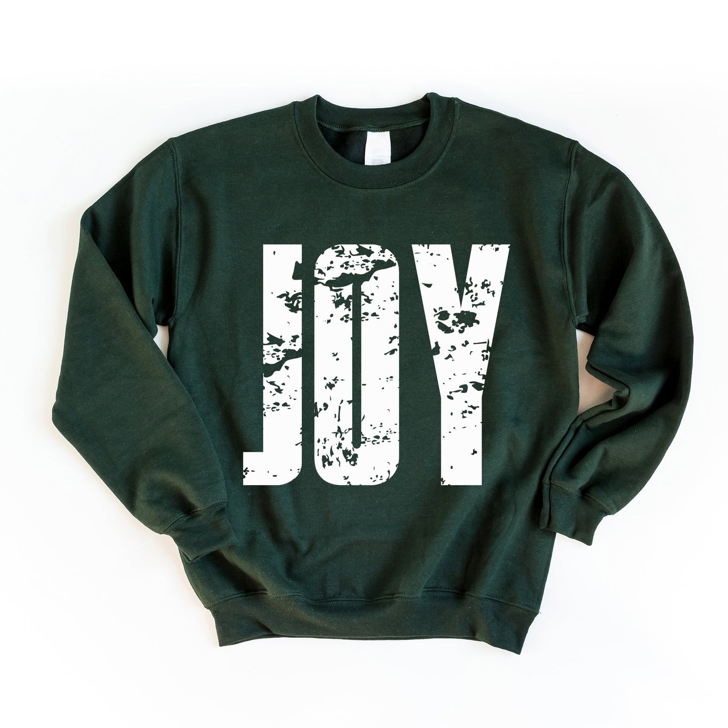 Joy Block Distressed - Women's Graphic Sweatshirt