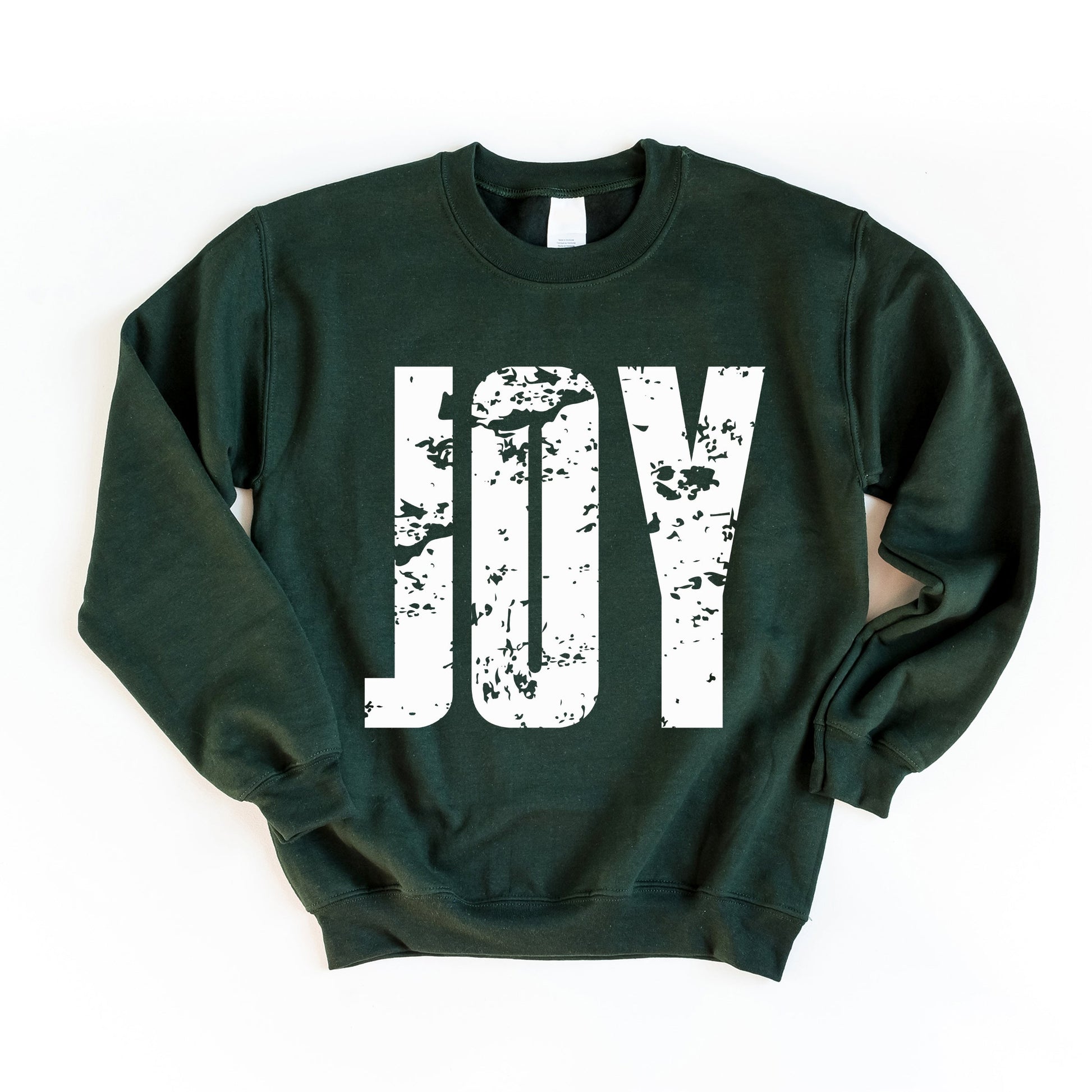 Joy Block Distressed - Women's Graphic Sweatshirt